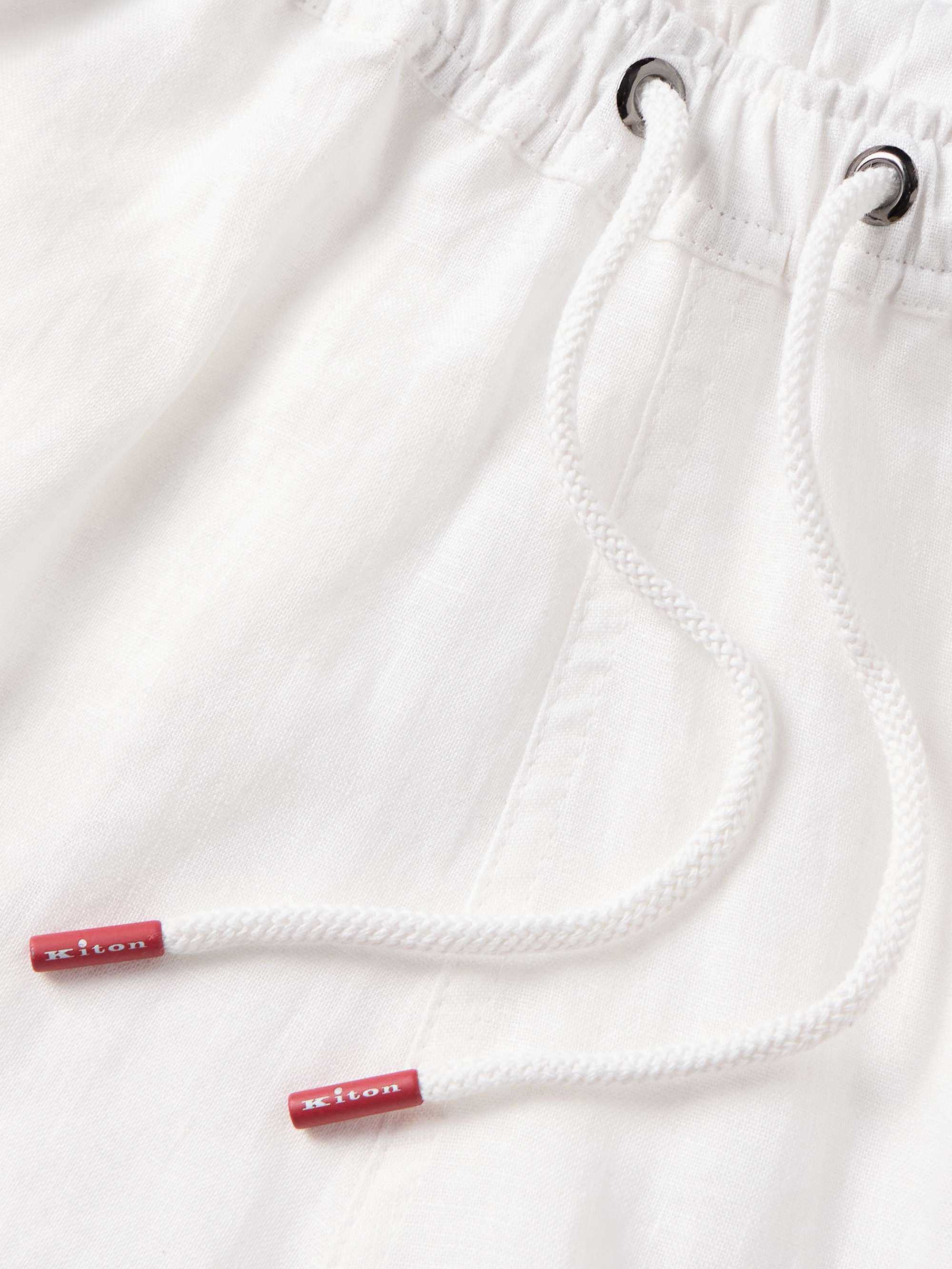 Slim-Fit Linen Drawstring Shorts view