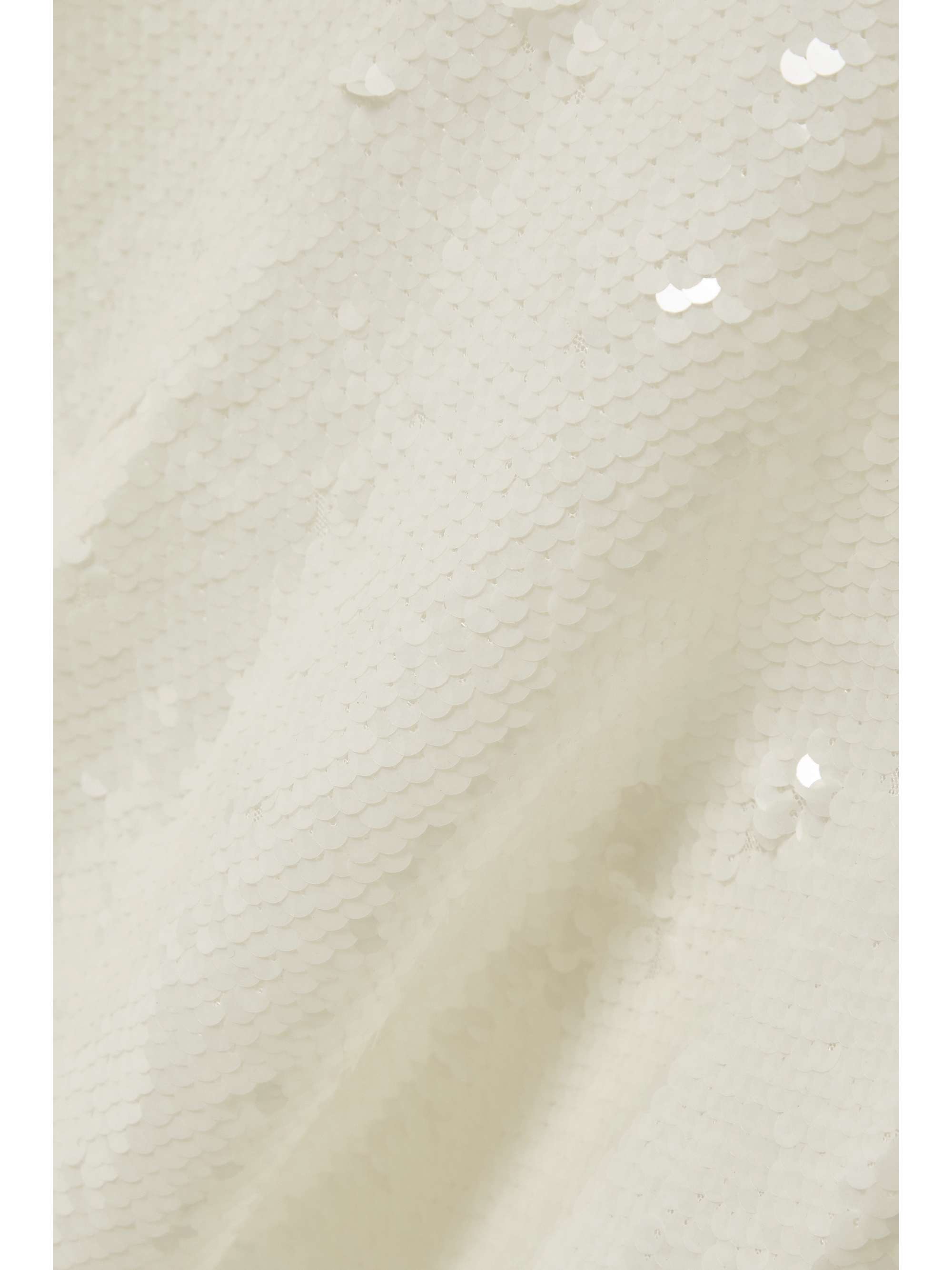 Ruffled sequined stretch-tulle midi dress view