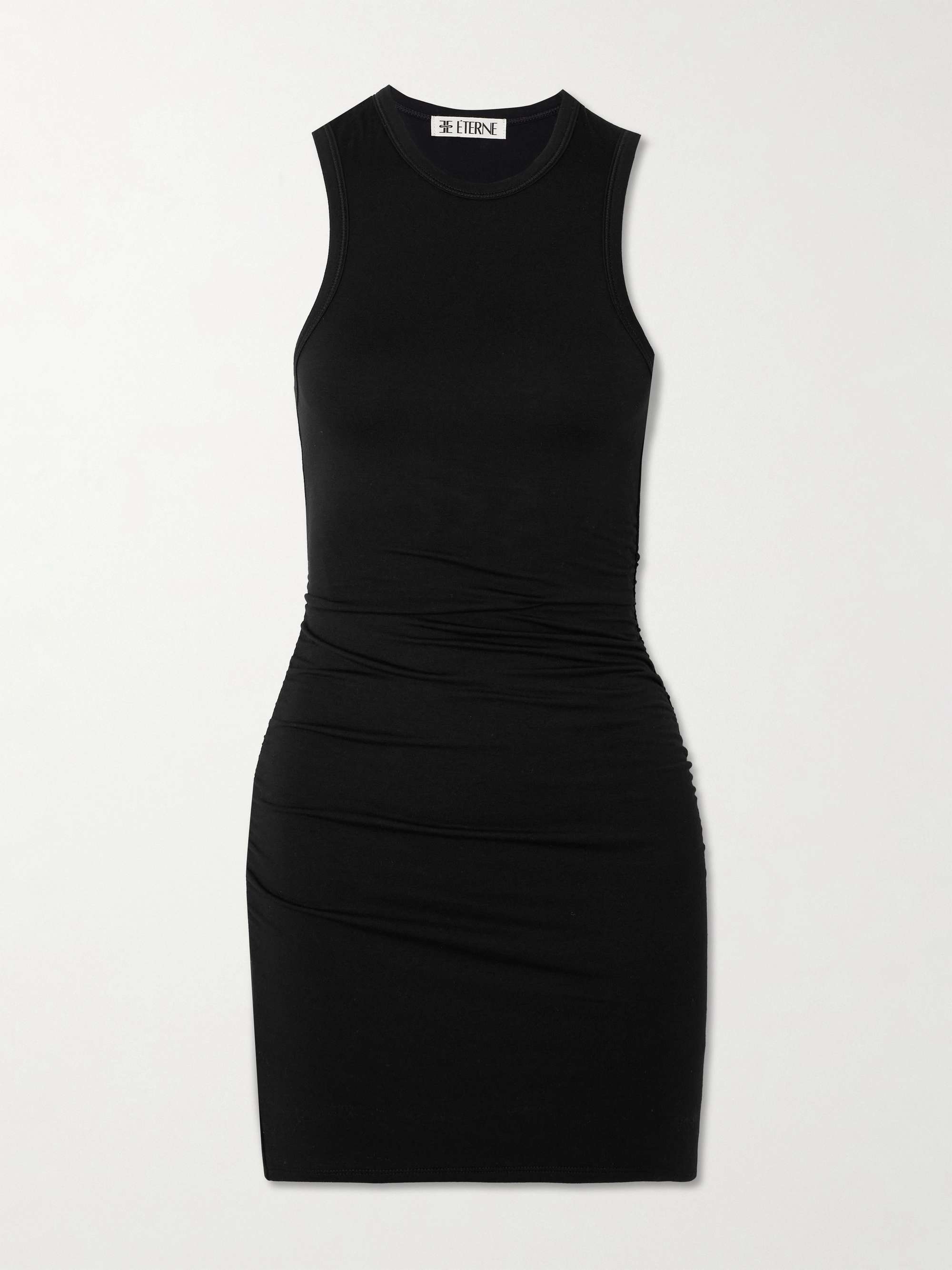 Carrie ruched stretch-modal jersey mini dress view