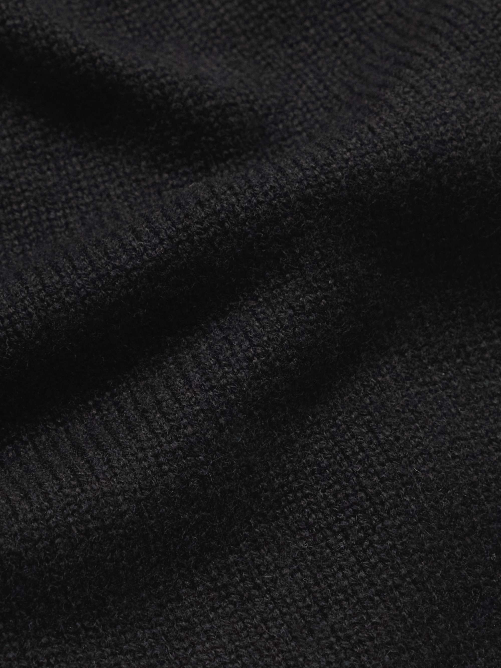 Oversized Wool and Cashmere-Blend Zip-Up Hoodie view