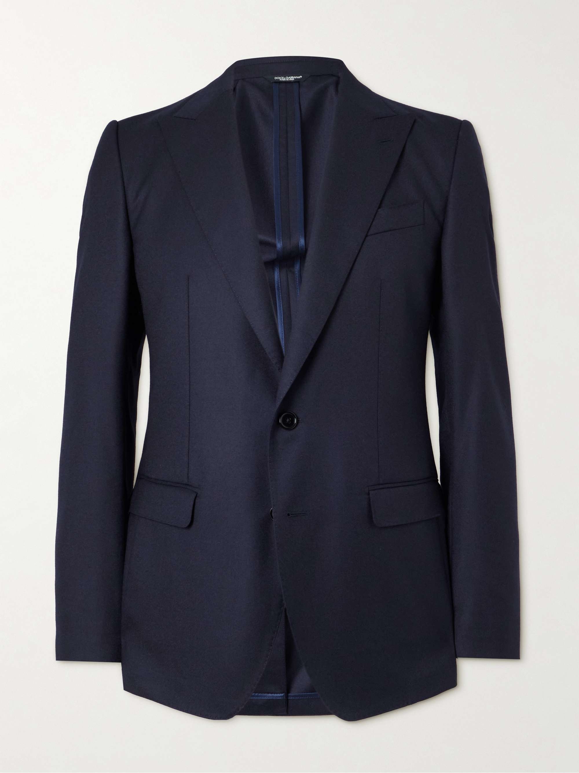 Taormina Unstructured Wool-Flannel Blazer view