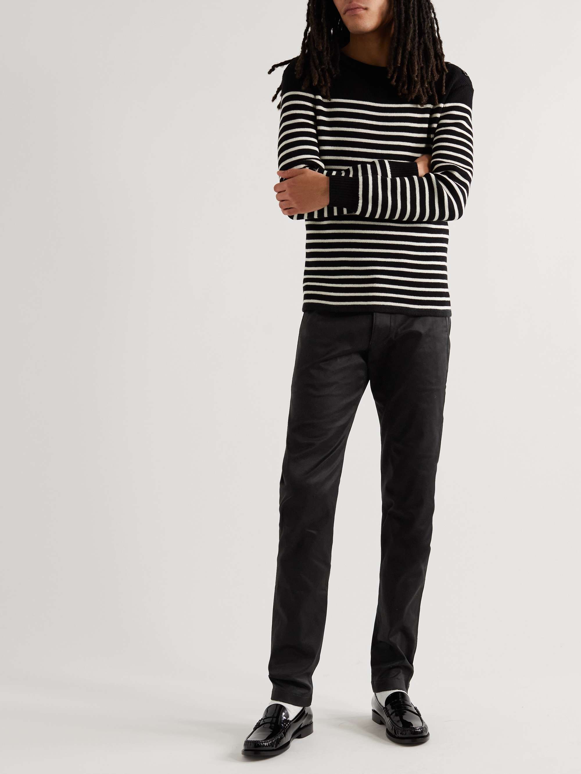 Slim-Fit Cotton-Blend Twill Chinos view