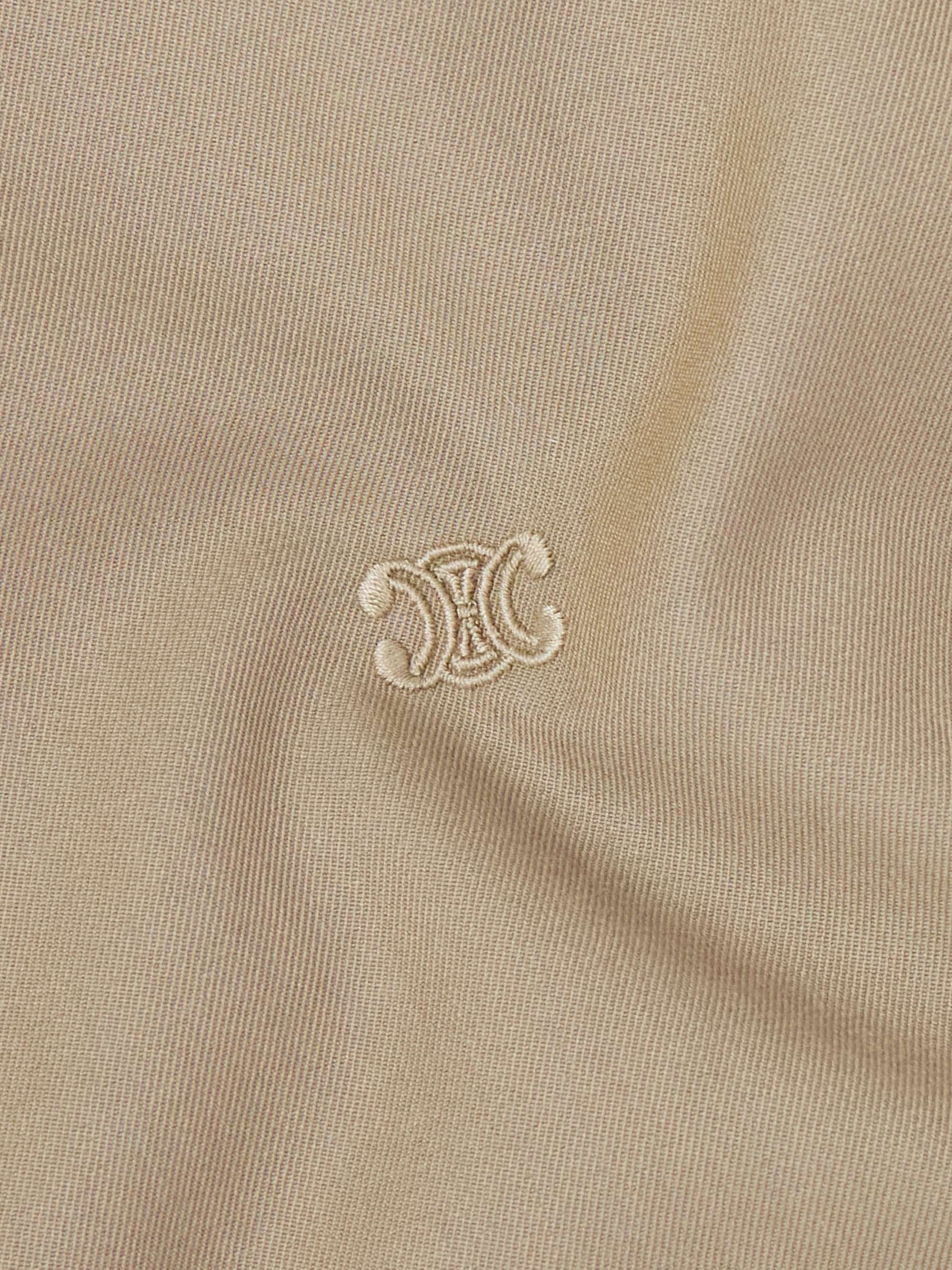 Teddy Logo-Embroidered Wool and Cotton-Blend Gabardine Bomber Jacket view