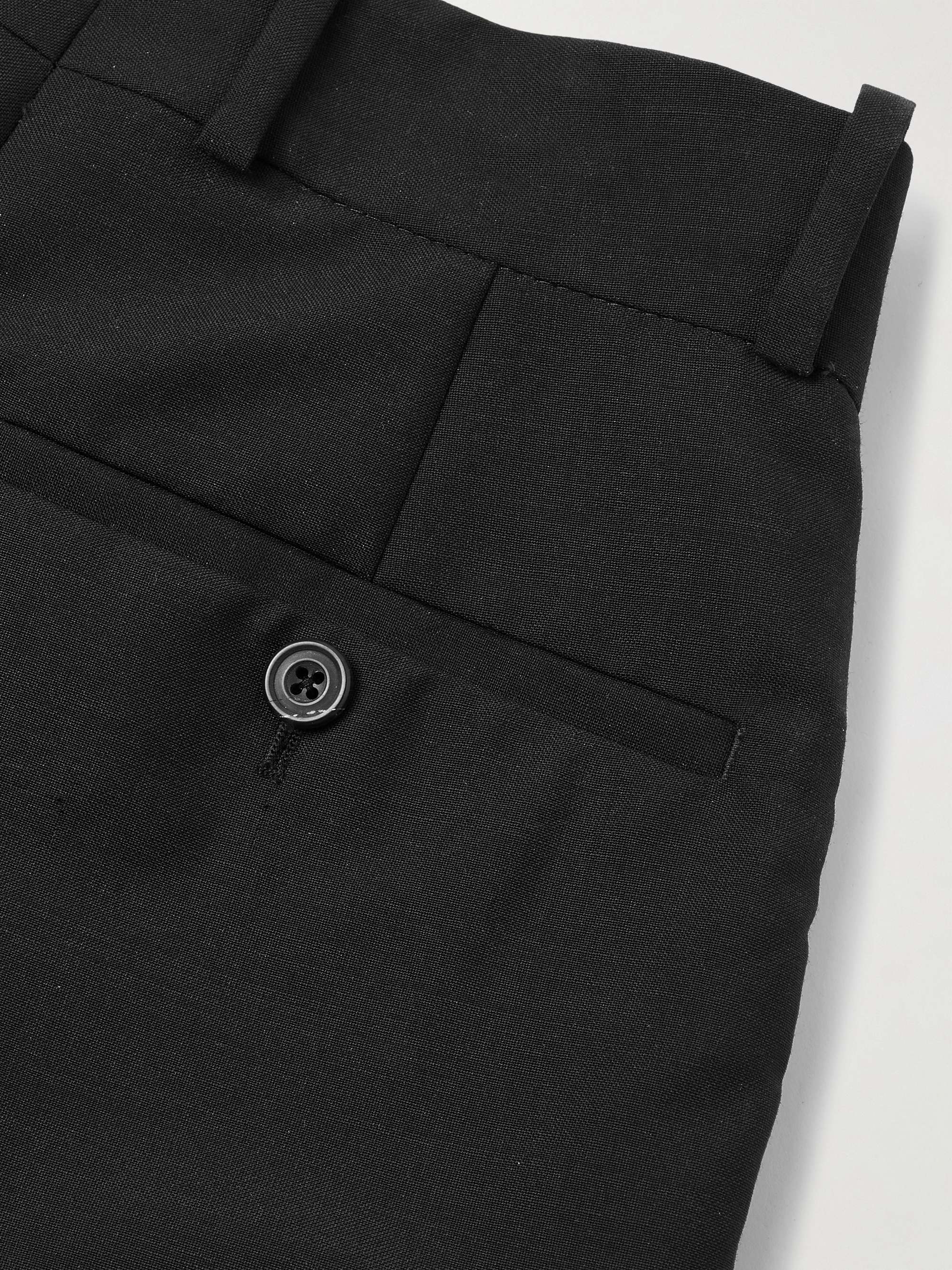 Straight-Leg Wool and Mohair-Blend Suit Trousers view
