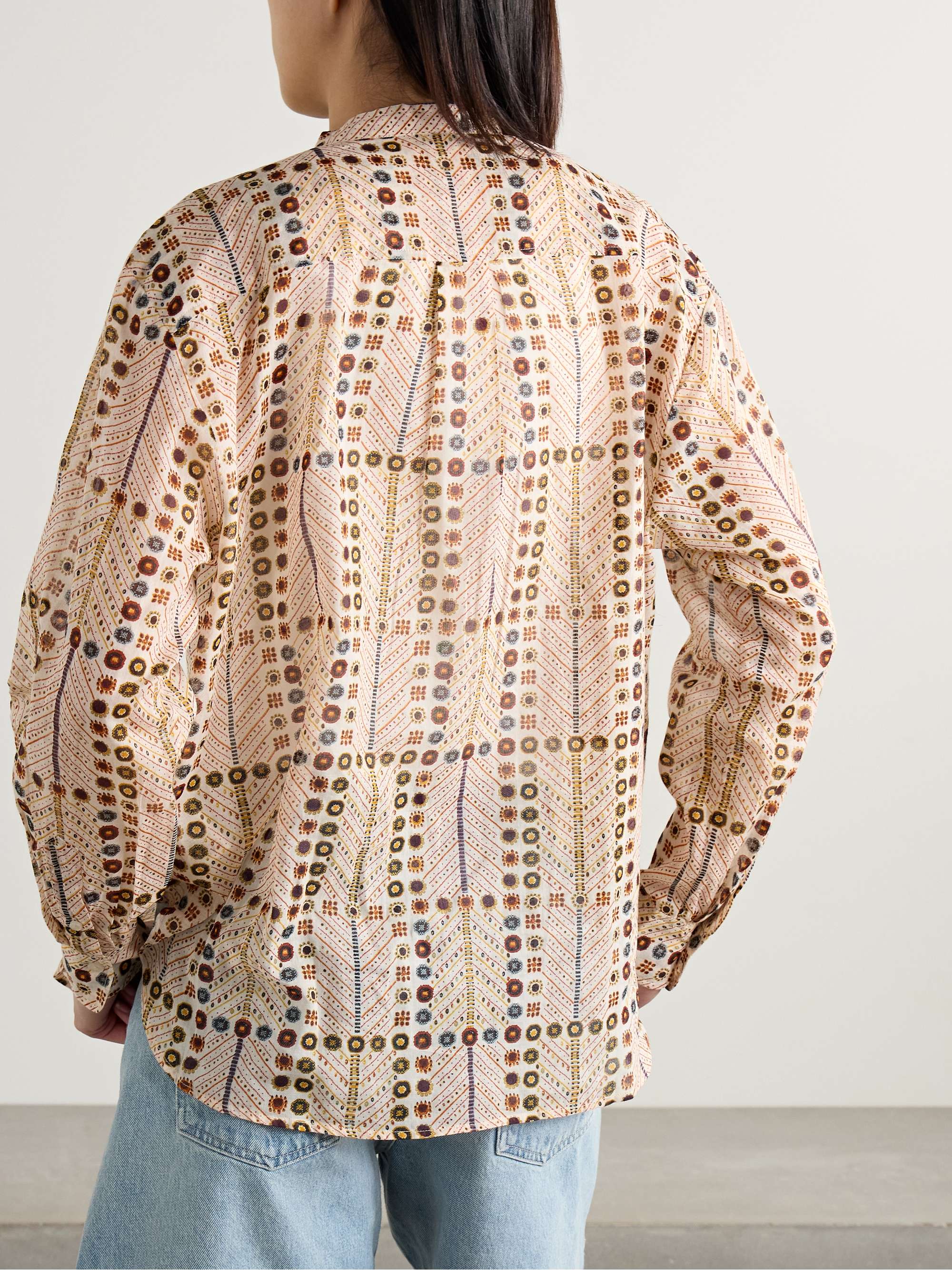 Mexika printed cotton-voile shirt view