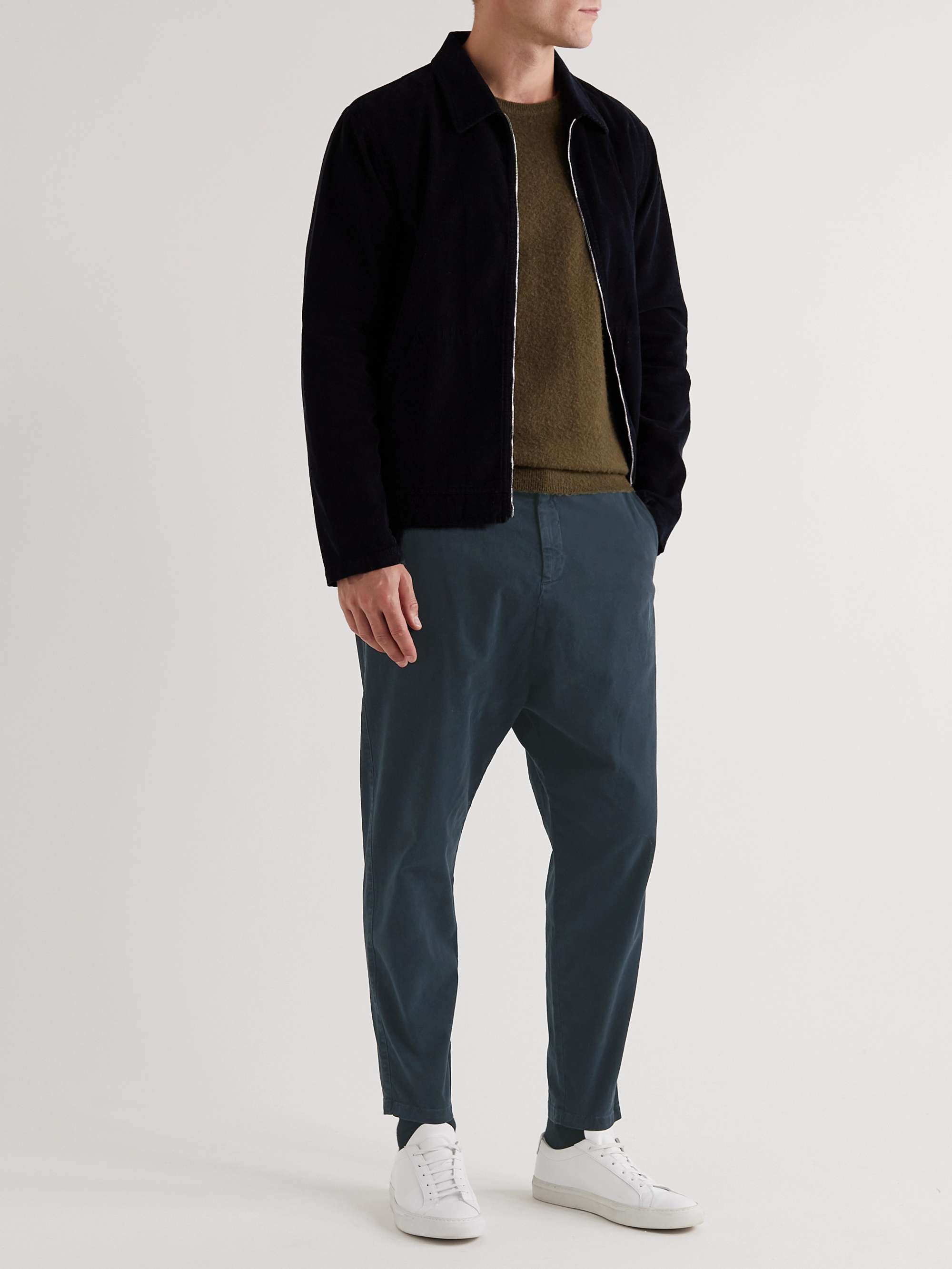 Paris Cotton-Blend Twill Trousers view