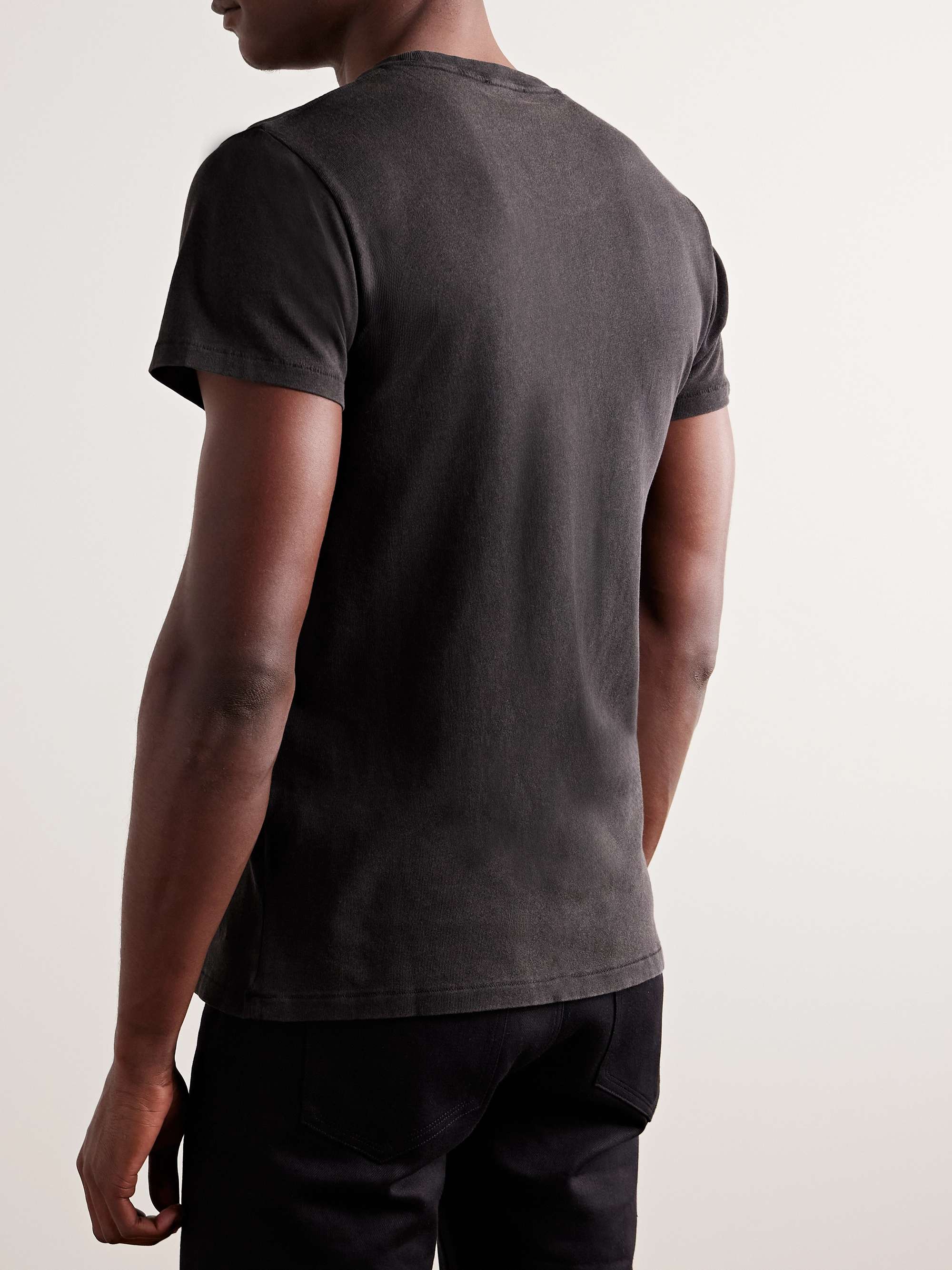 Slim-Fit Cold-Dyed Cotton T-Shirt view