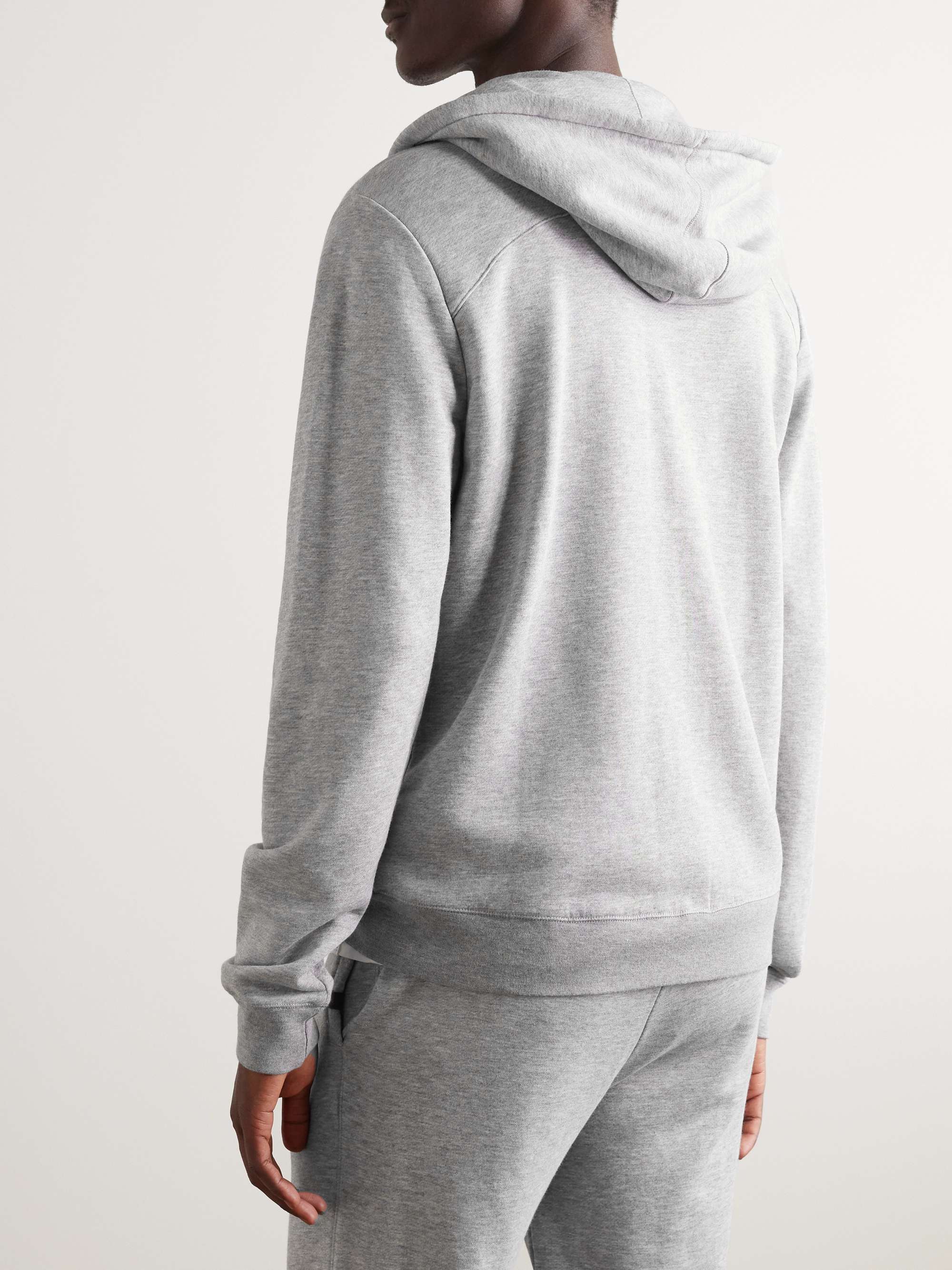 Quinn Cotton and Modal-Blend Jersey Zip-Up Hoodie view