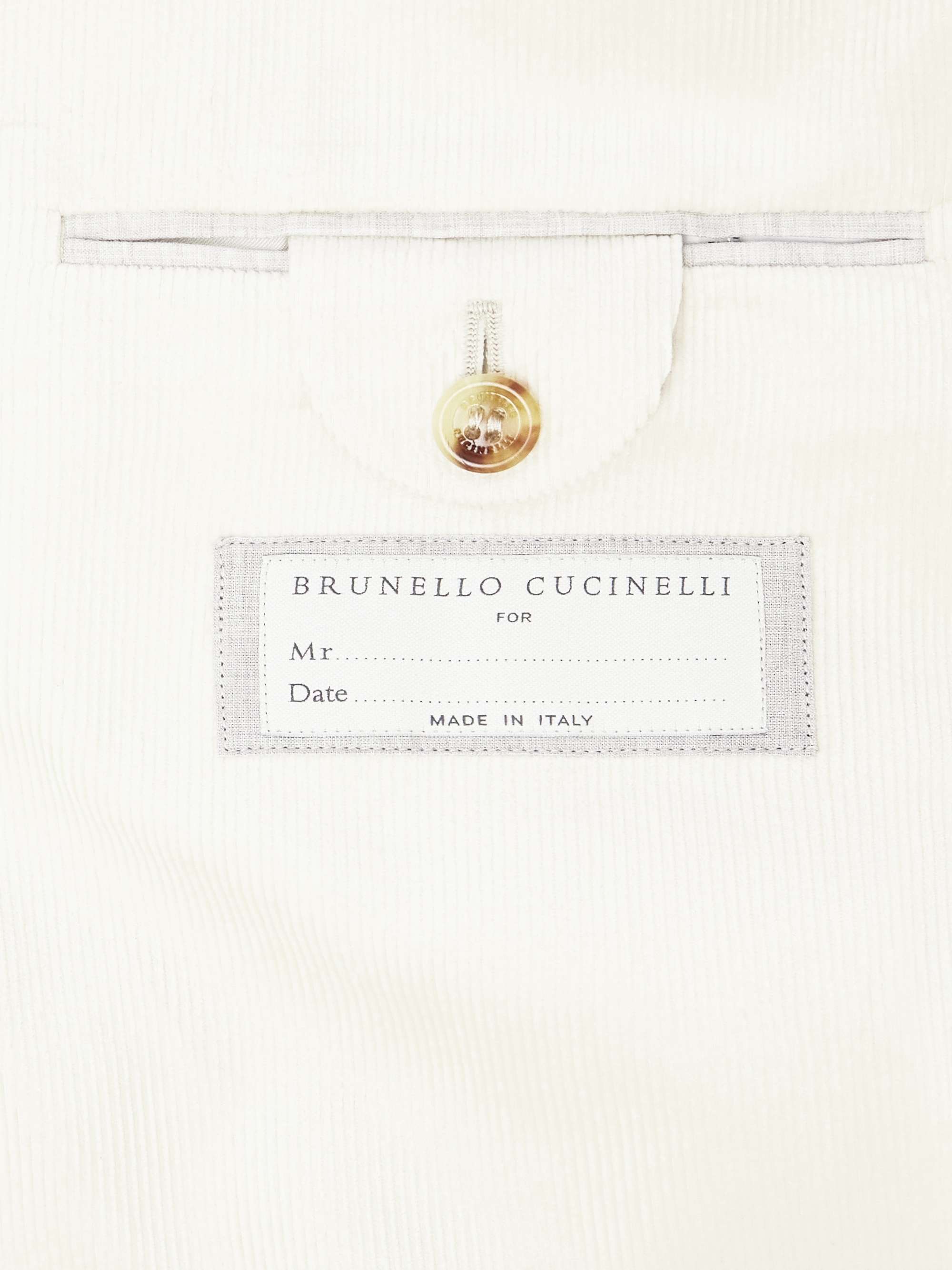 Double-Breasted Cotton-Corduroy Suit Jacket view