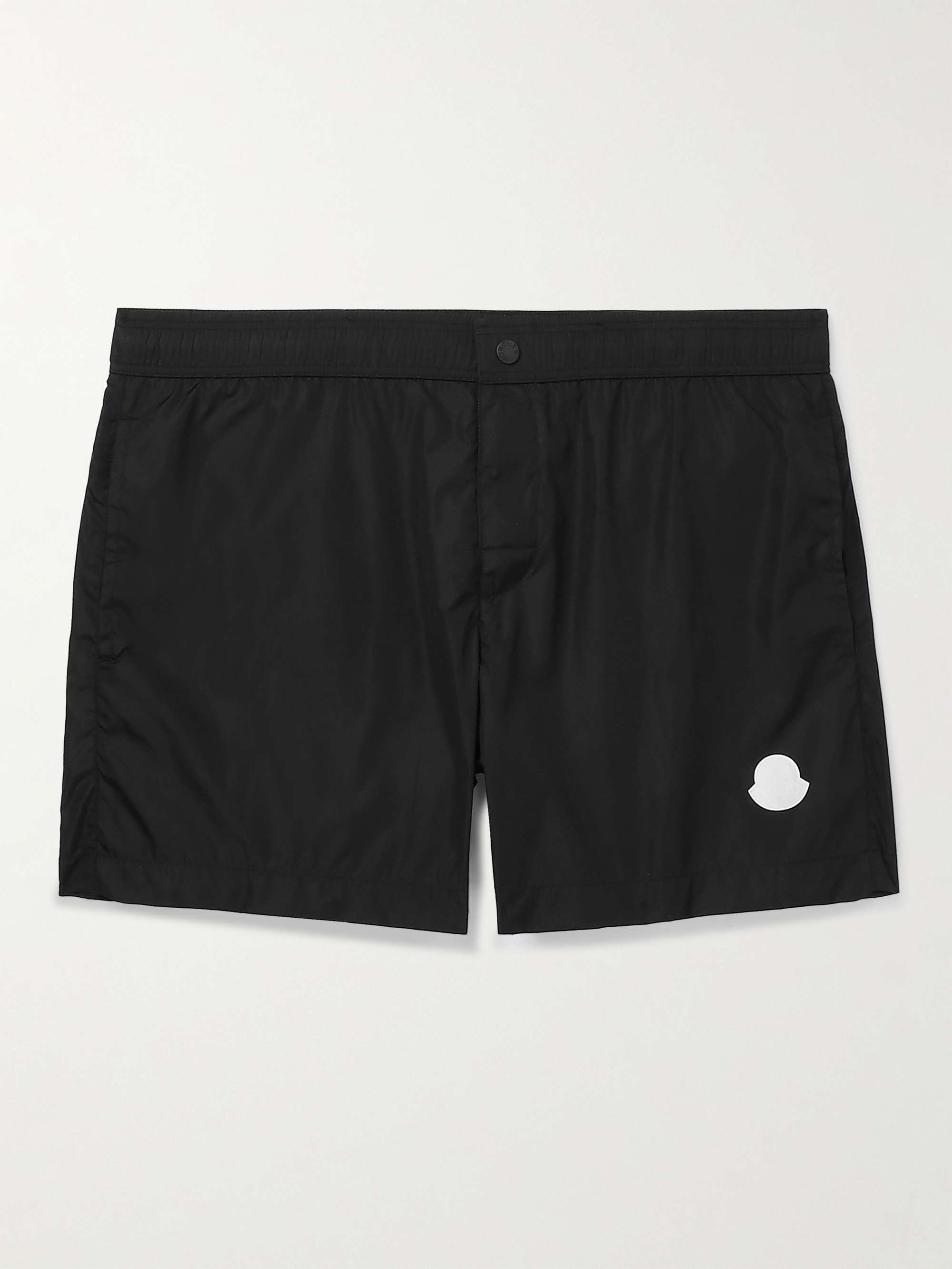 Slim-Fit Mid-Length Logo-Appliquéd Swim Shorts view