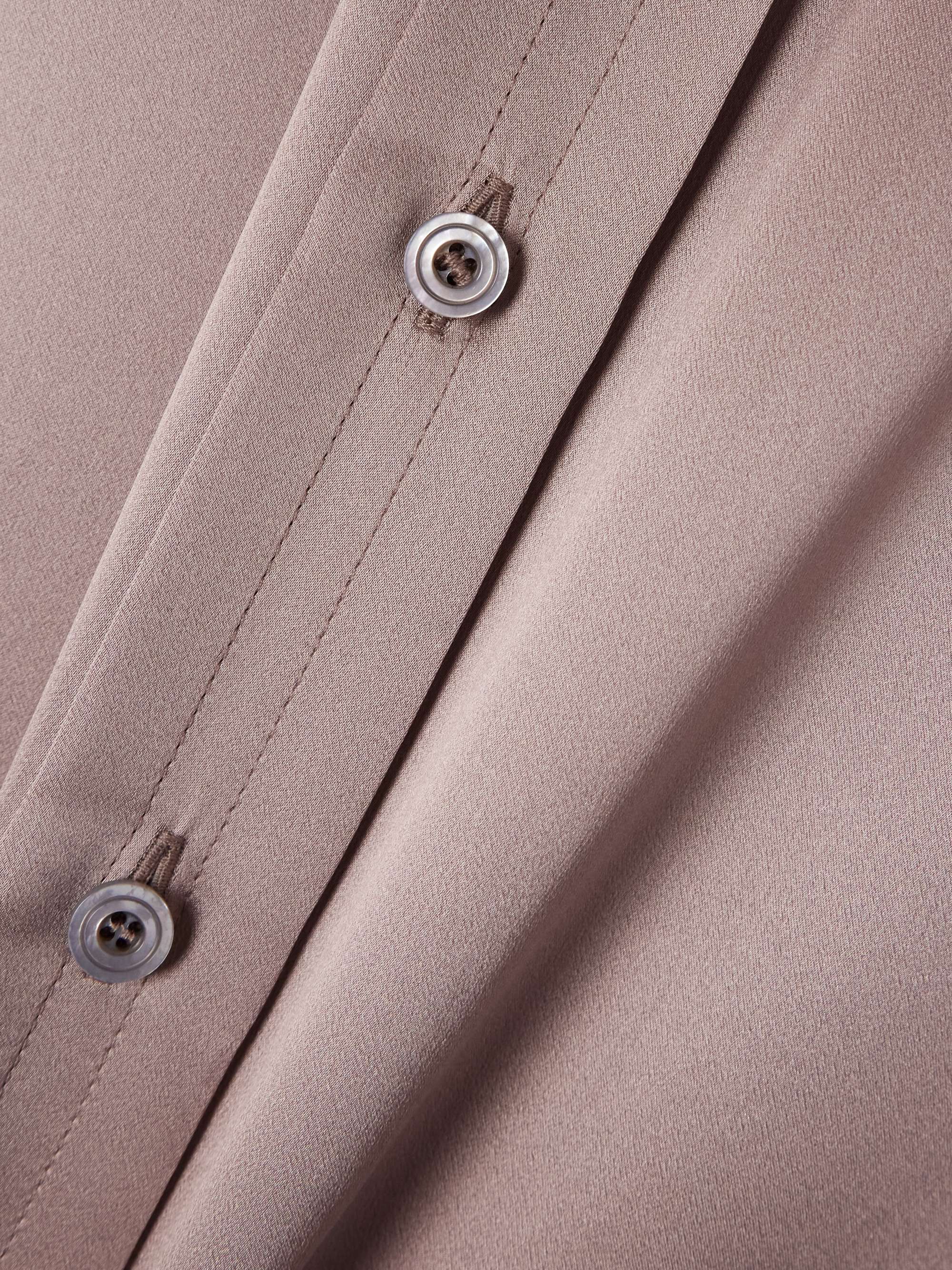 Silk-charmeuse shirt view