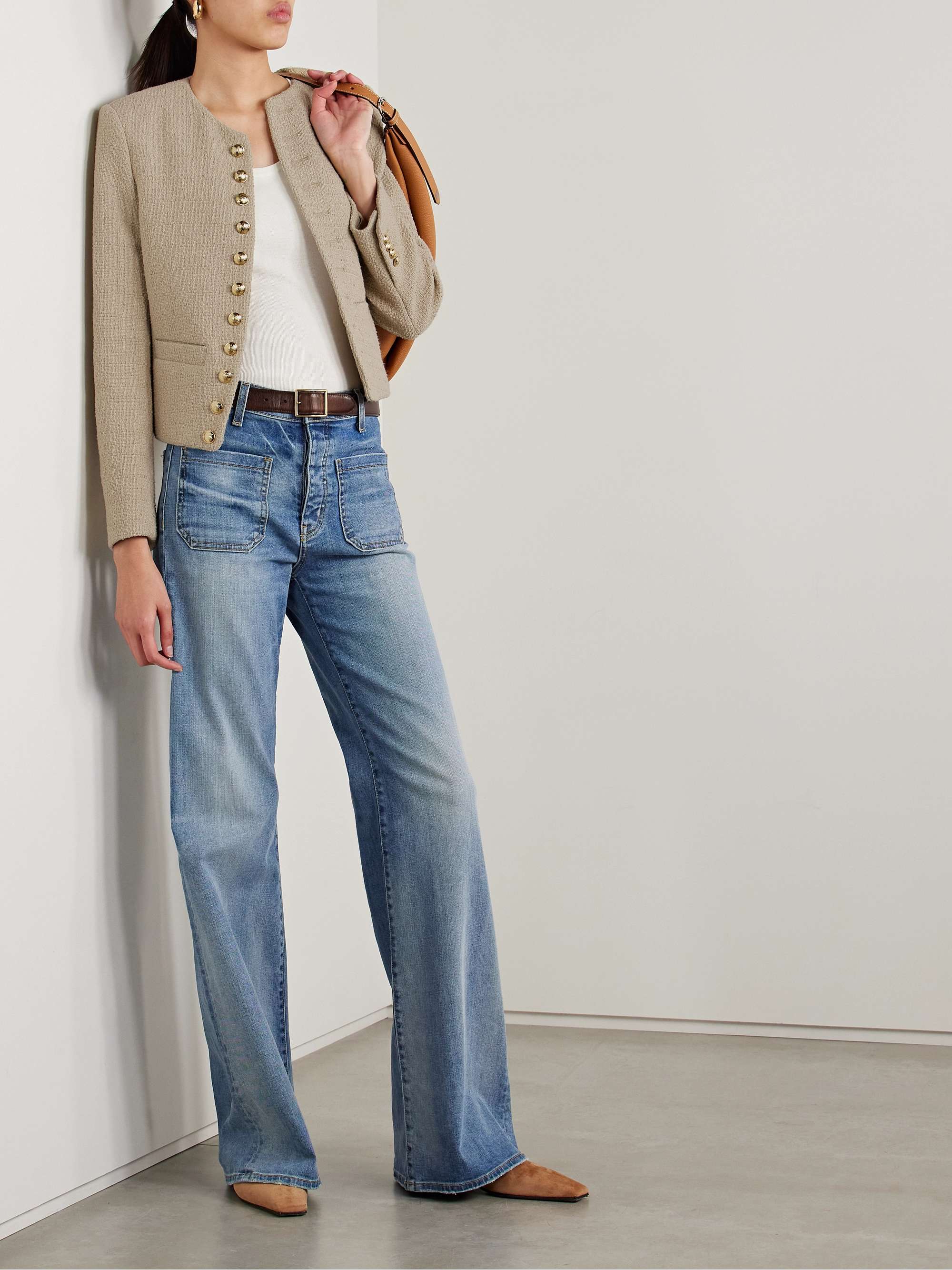 Patti cotton-blend tweed jacket view
