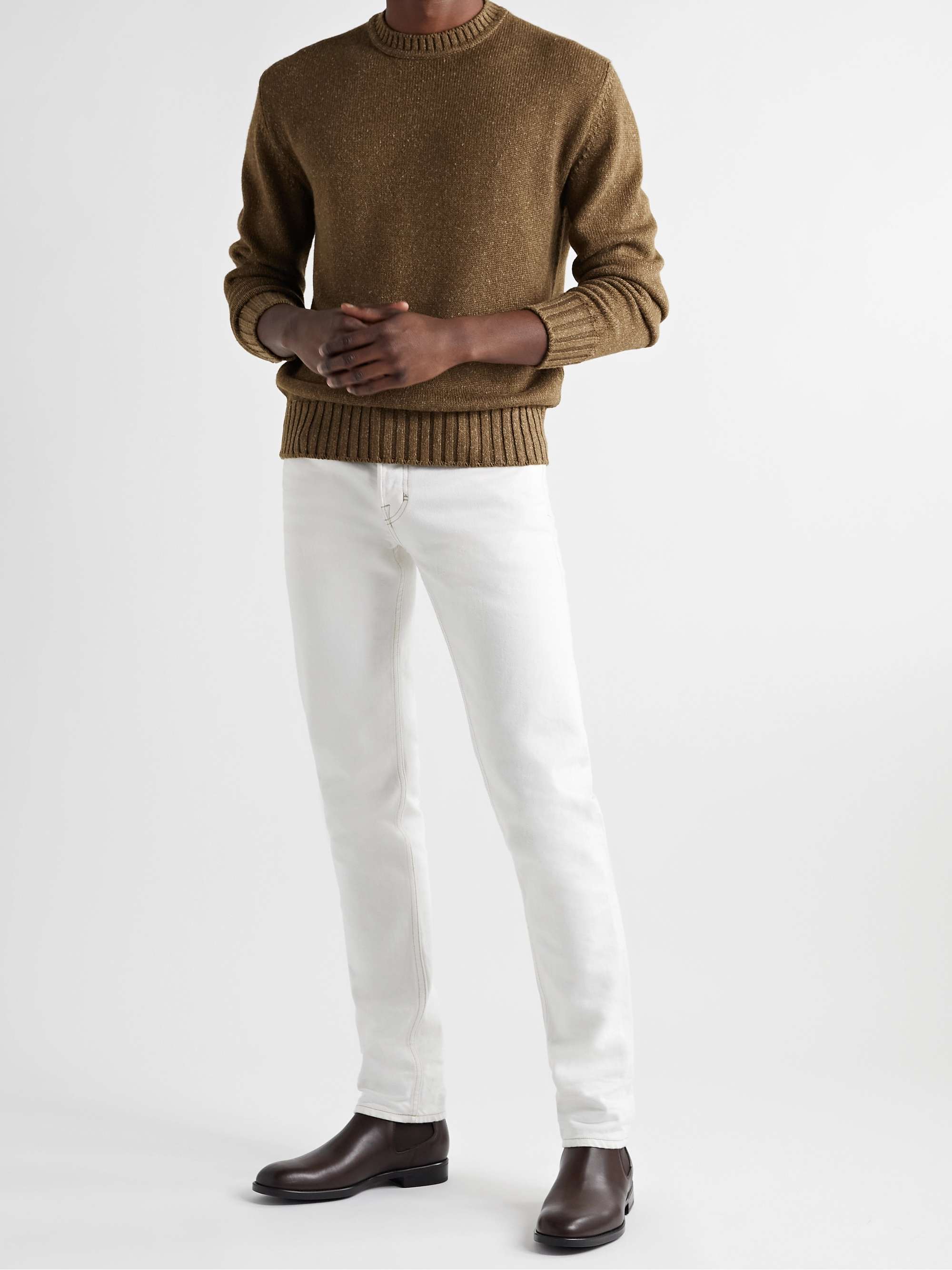 Shorwell Silk, Cashmere and Linen-Blend Sweater view