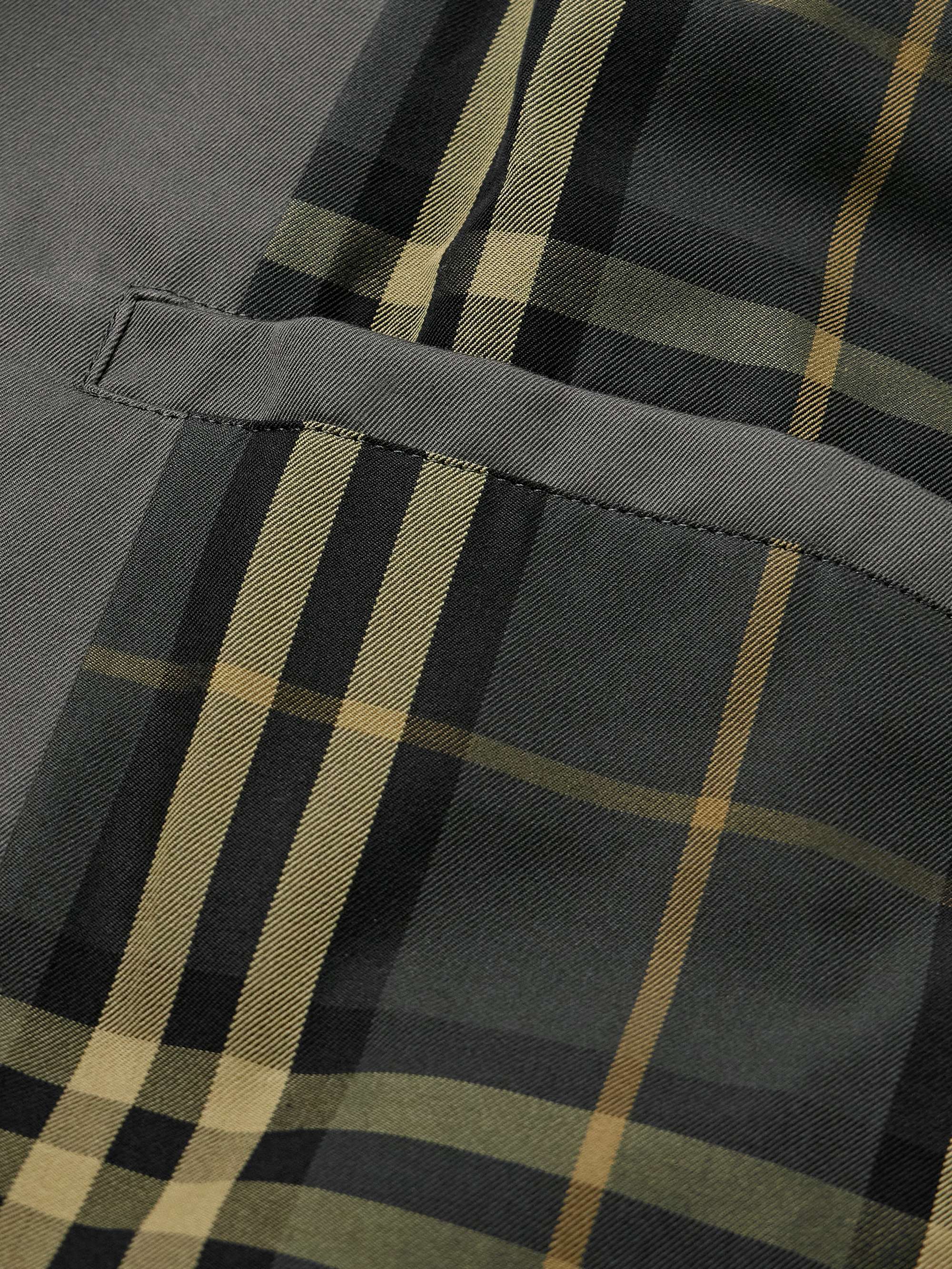 Double-Breasted Belted Cotton-Gabardine Trench Coat view