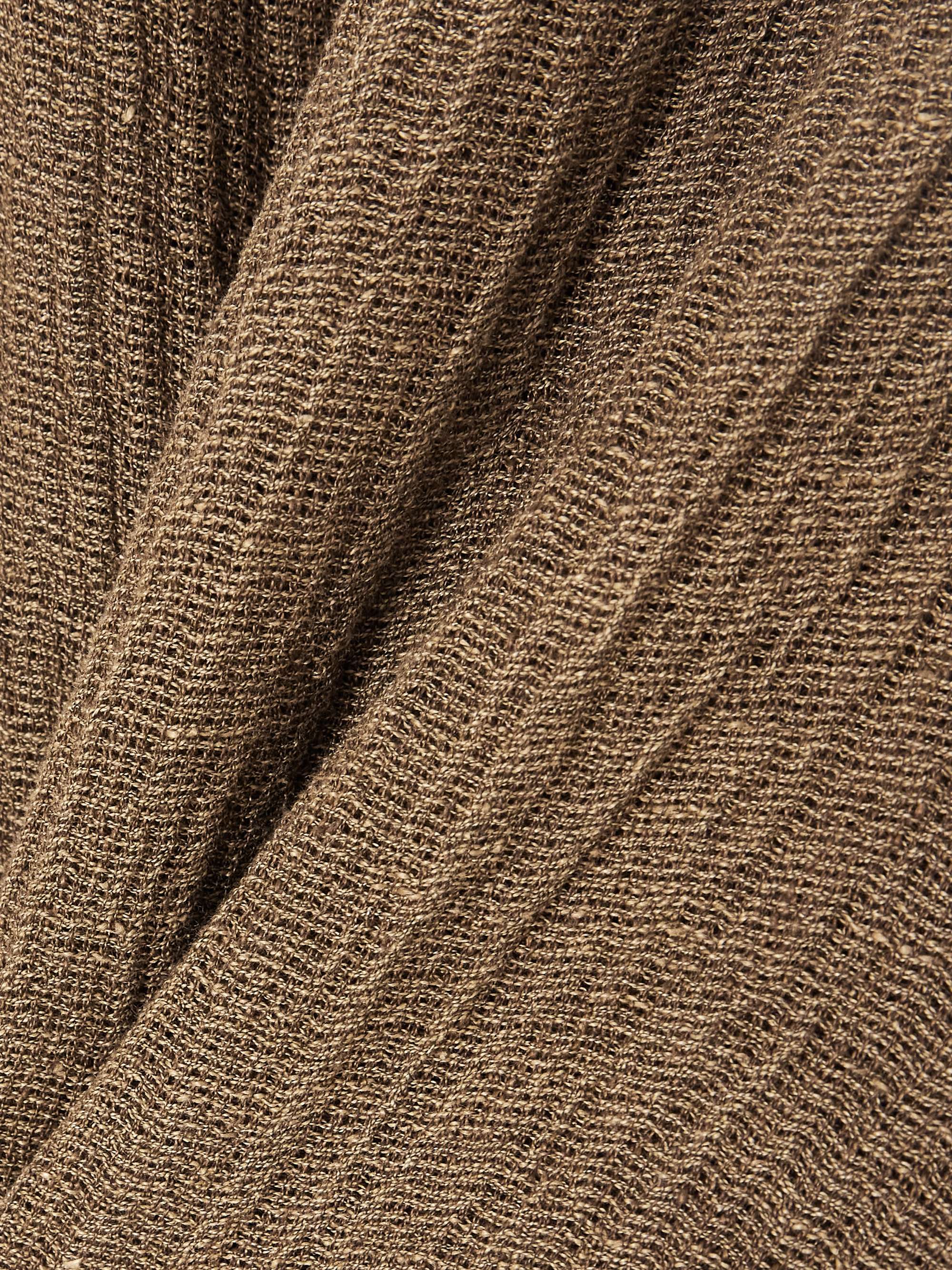 Spetses draped organic linen-gauze mini skirt view