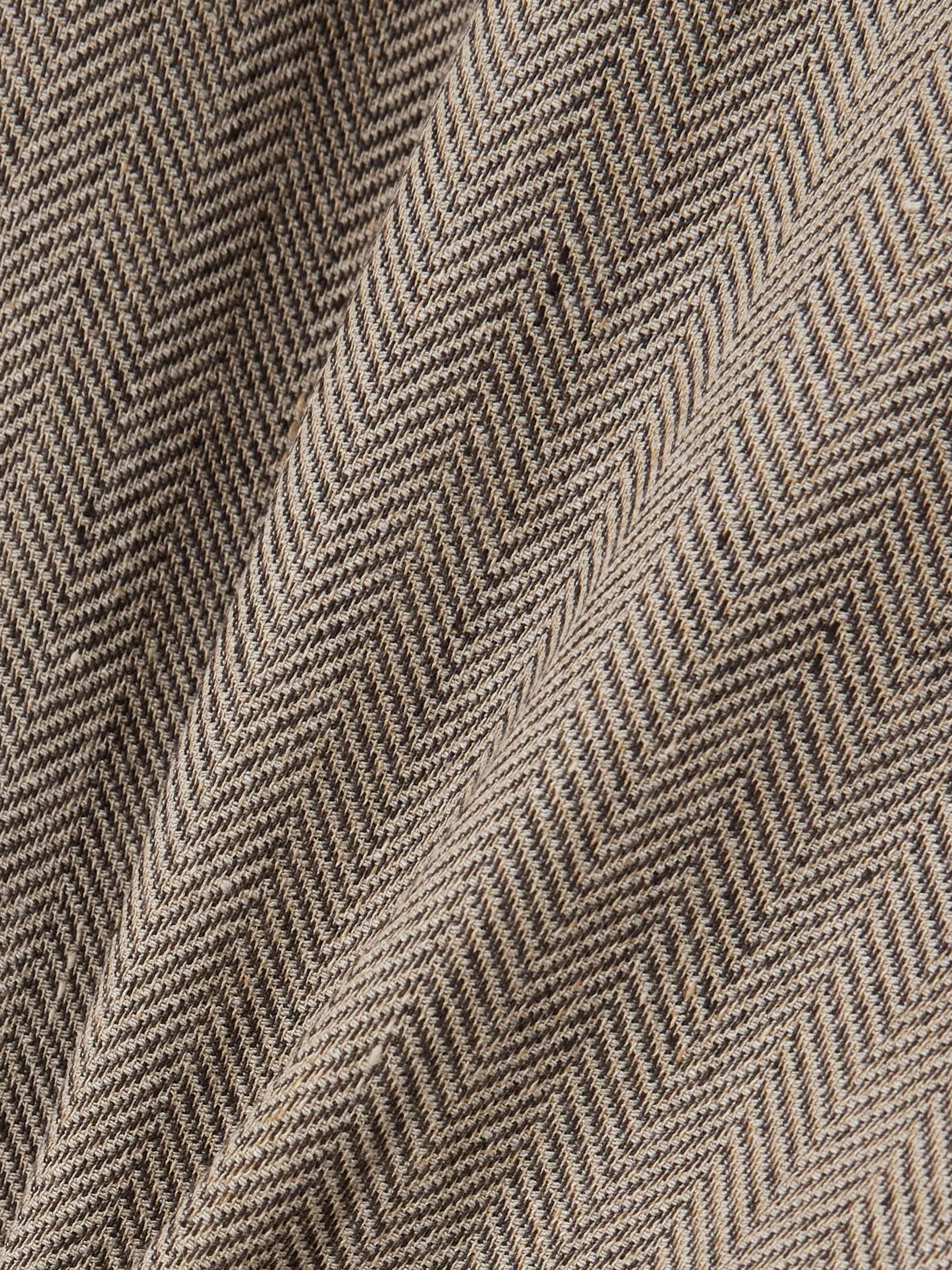 André herringbone linen shirt view