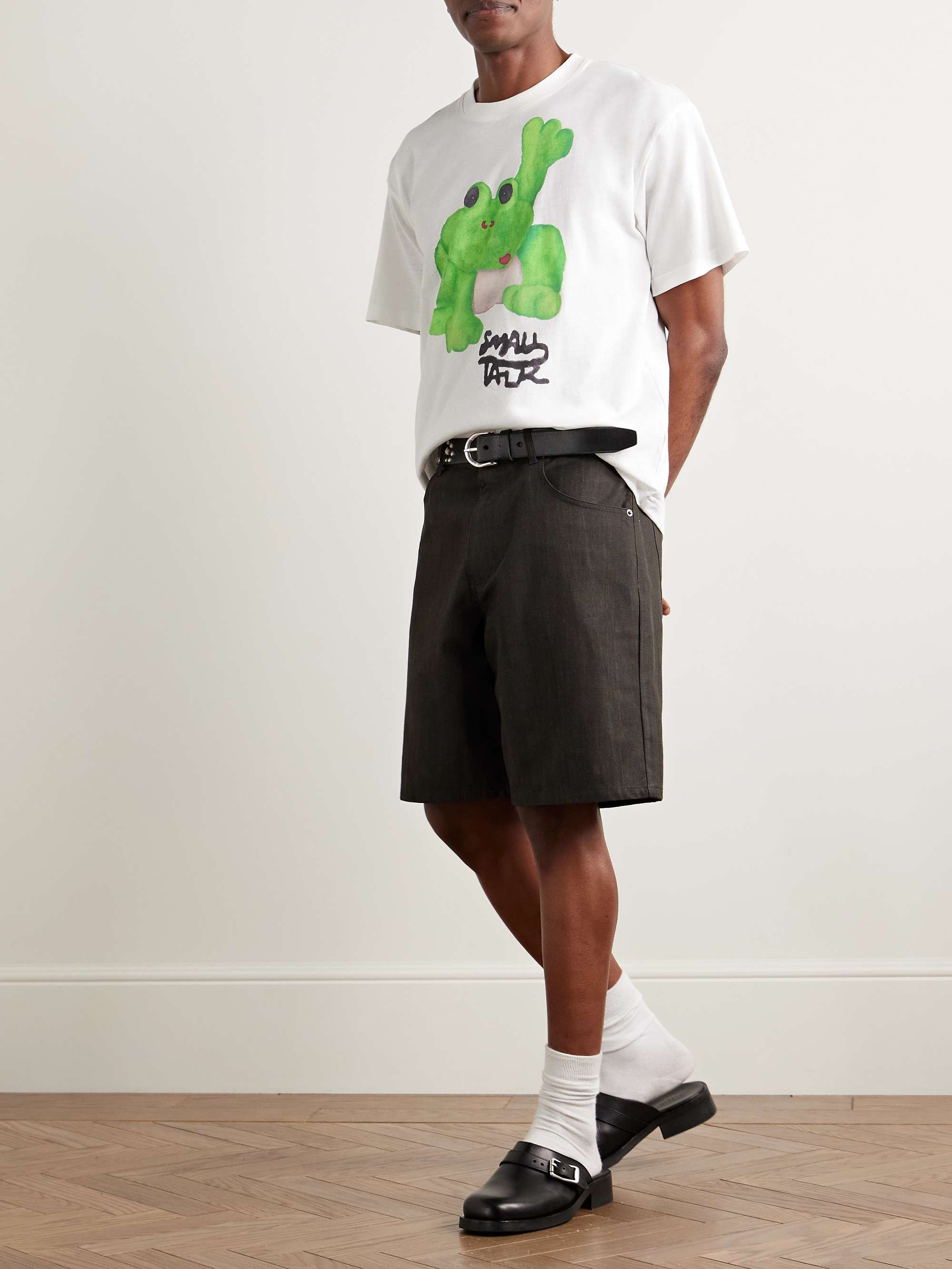 Logo-Print Cotton-Blend Jersey T-Shirt view
