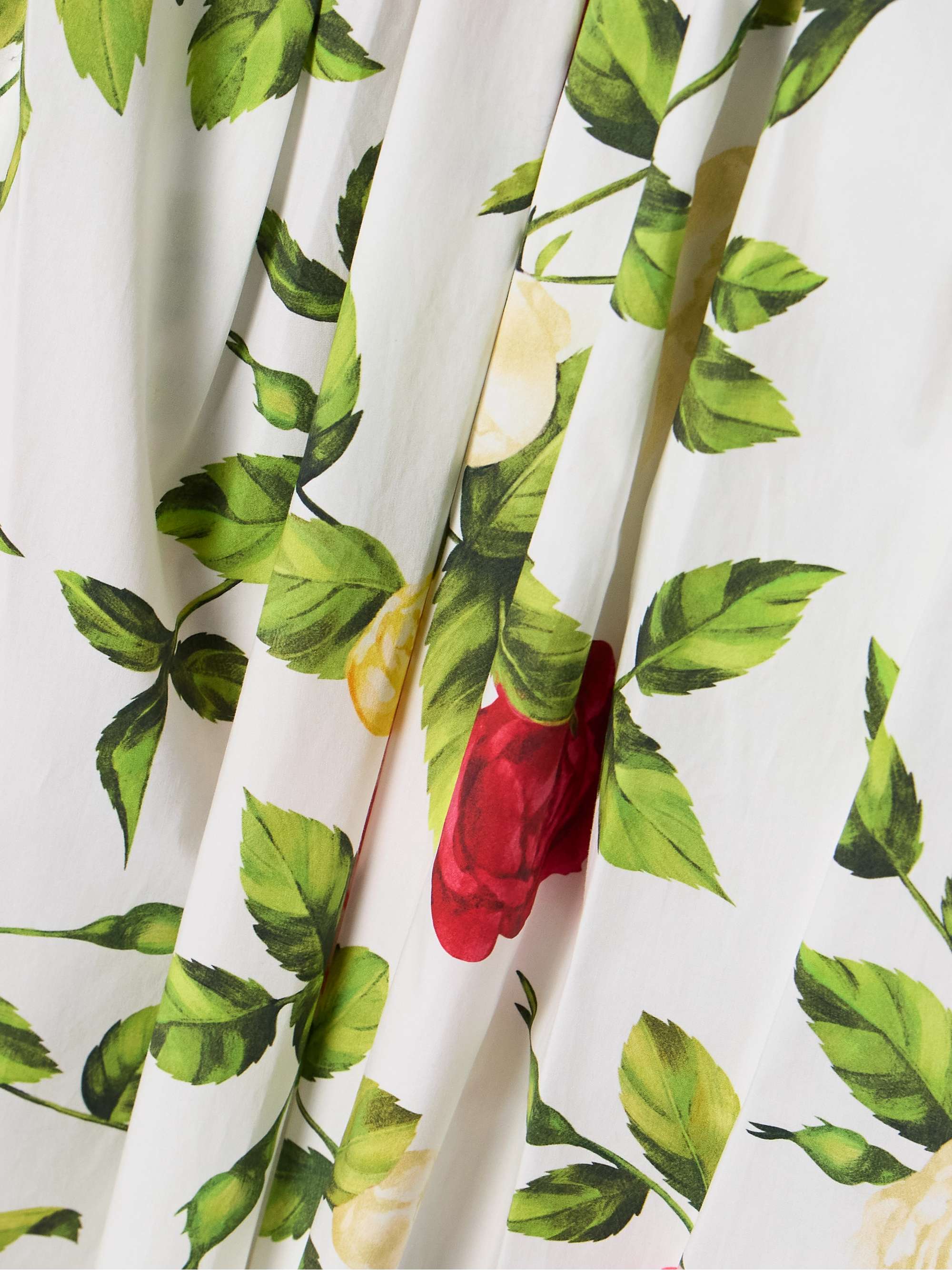 Wrap-effect floral-print cotton-blend poplin midi shirt dress view