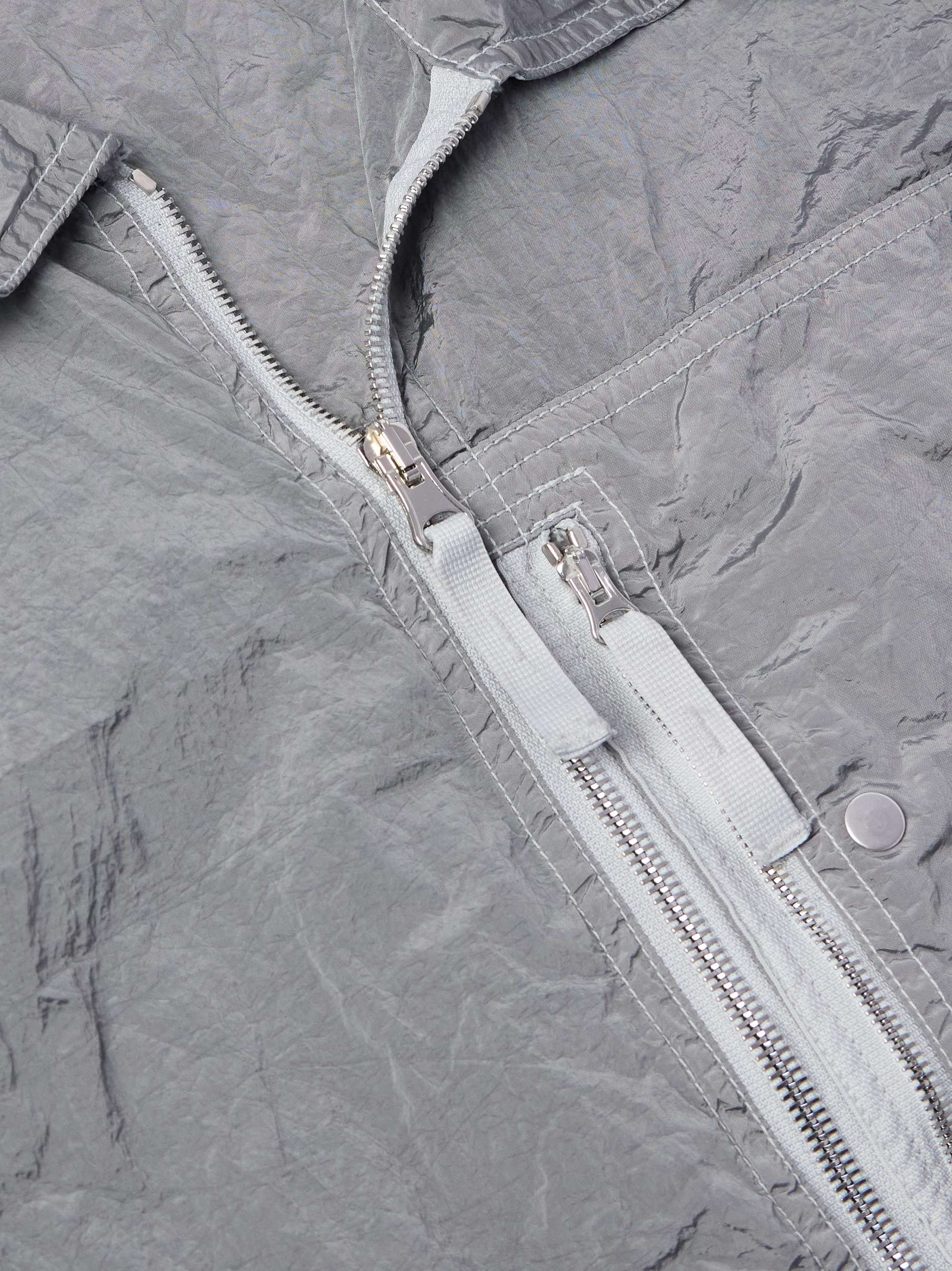 Logo-Appliquéd Garment-Dyed ECONYL® Overshirt view