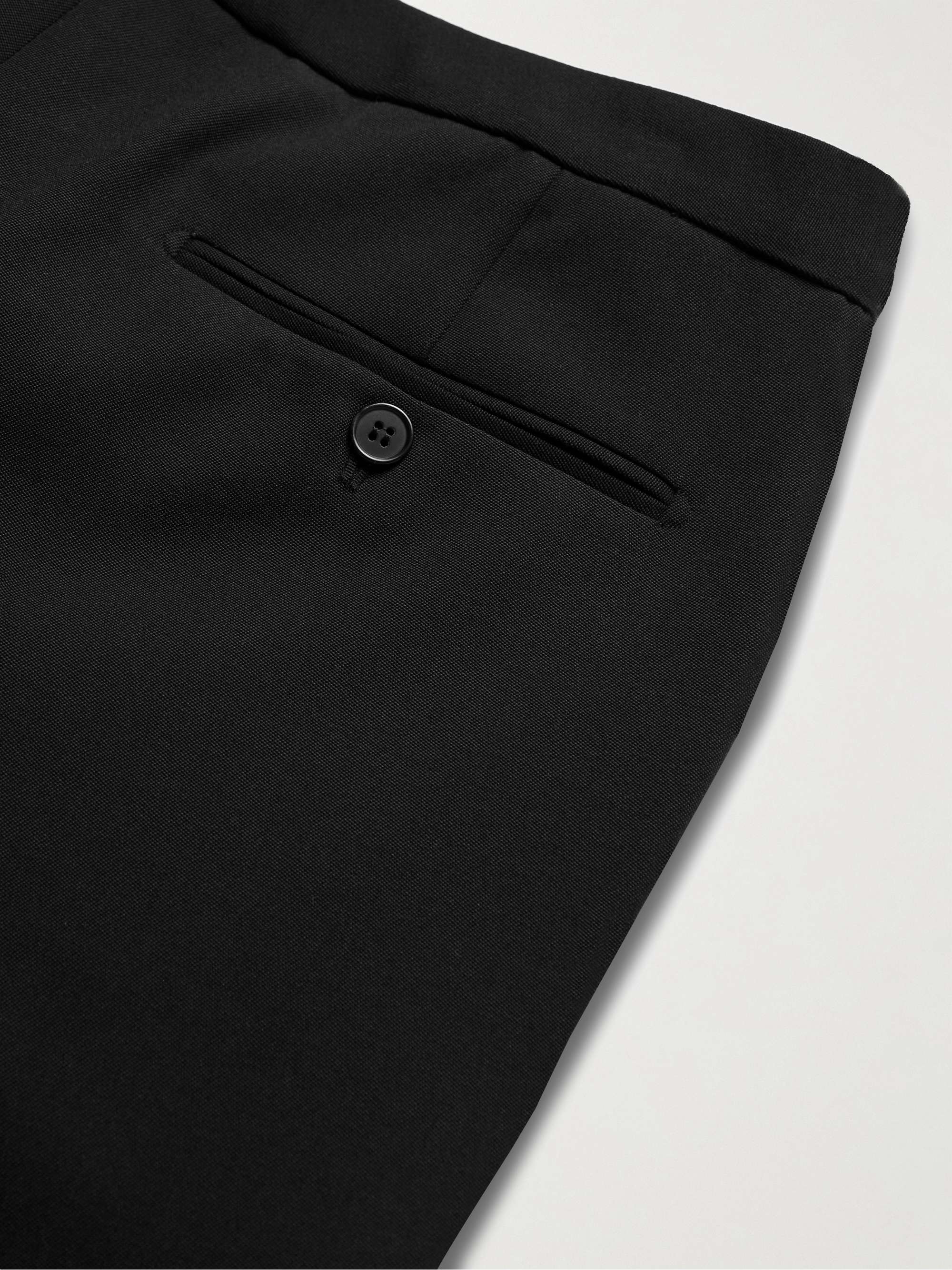 Slim-Fit Virgin Wool Grain de Poudre Trousers view