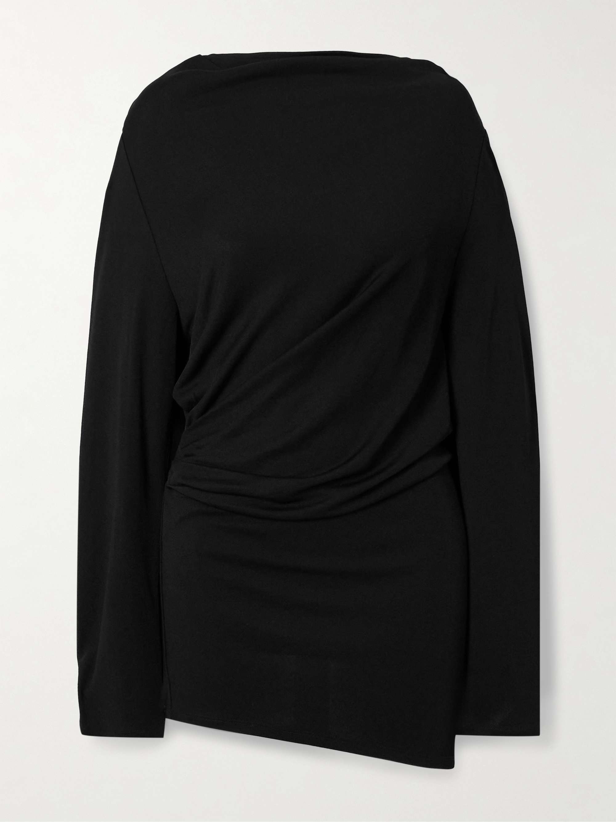Croisière open-back draped jersey mini dress view