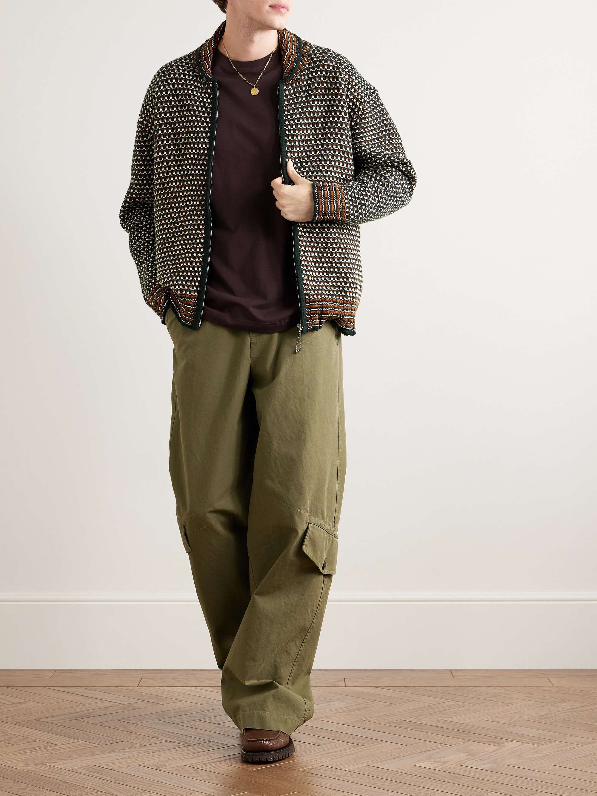 Schenectady Merino Wool Zip-Up Cardigan view