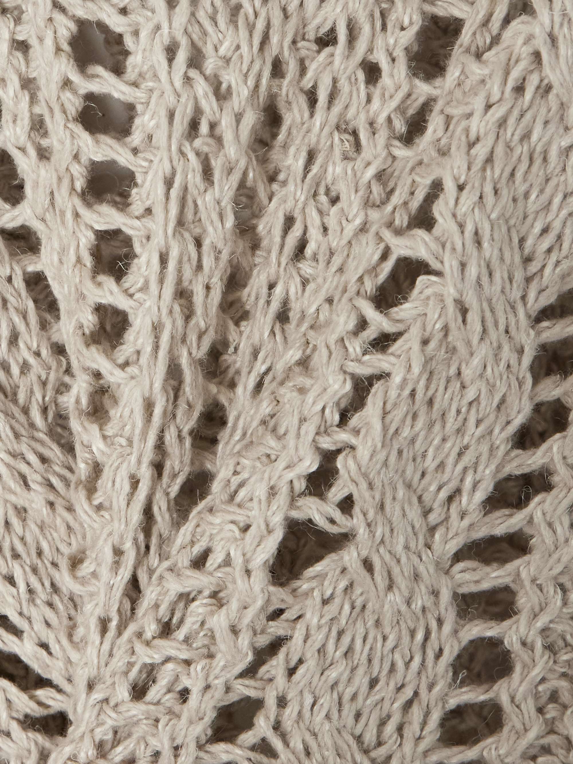 Open-knit jute-blend sweater view