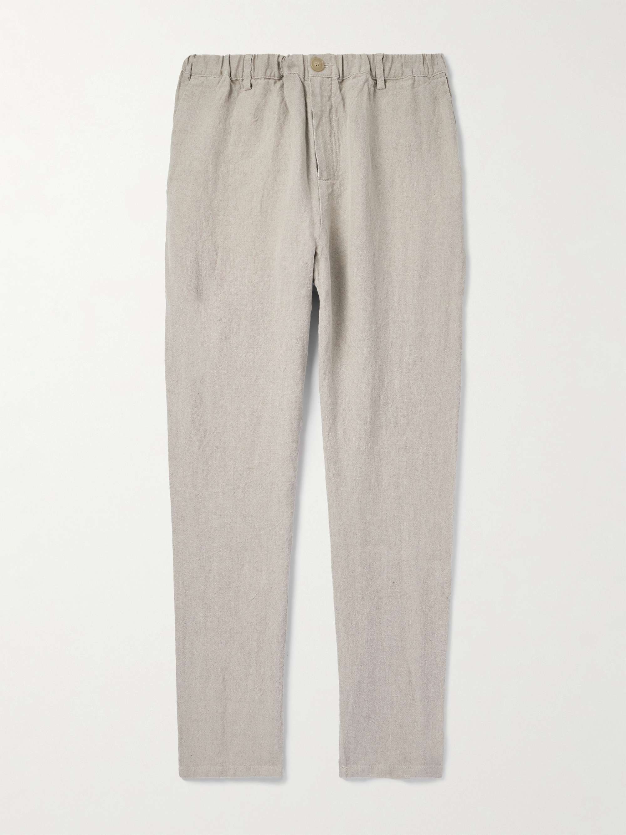 Tapered Linen Trousers view