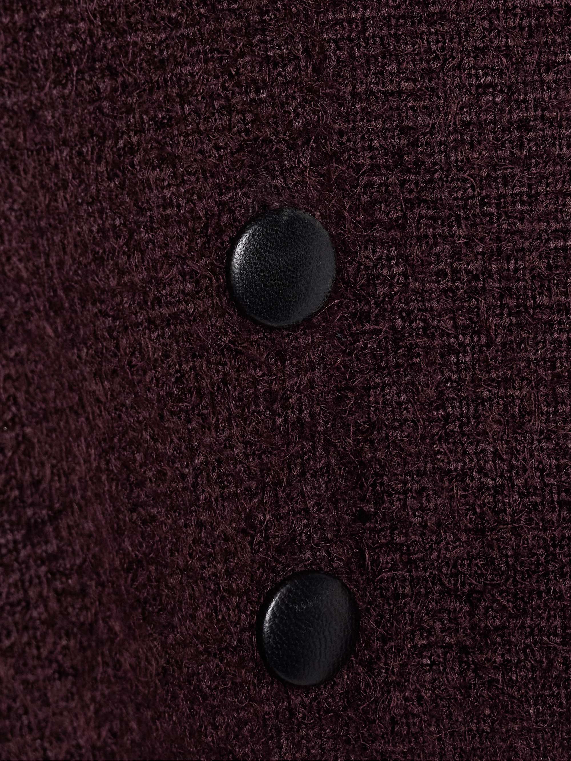 Ello brushed silk and cashmere-blend cardigan view