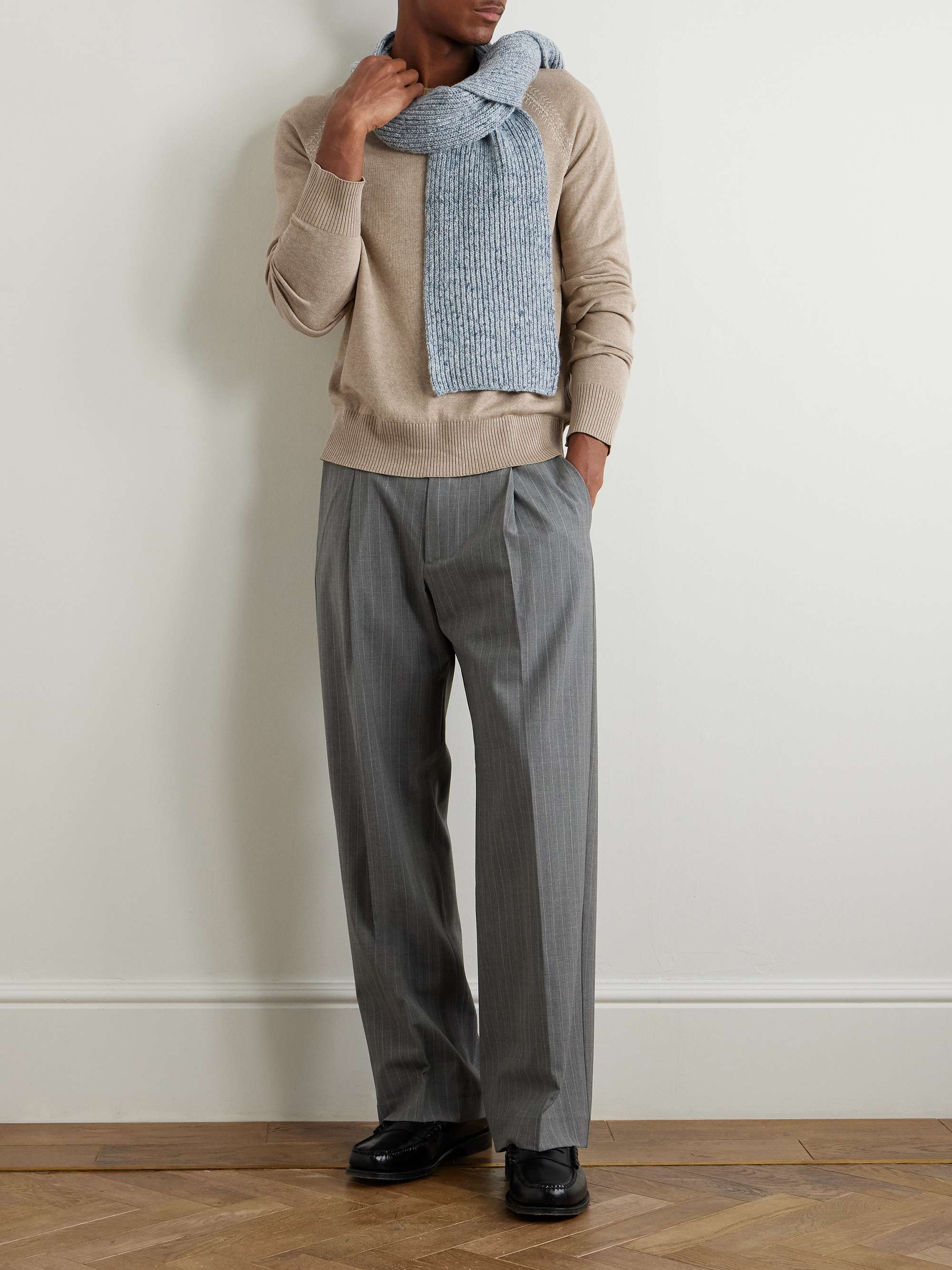 Silk and Linen-Blend Sweater view