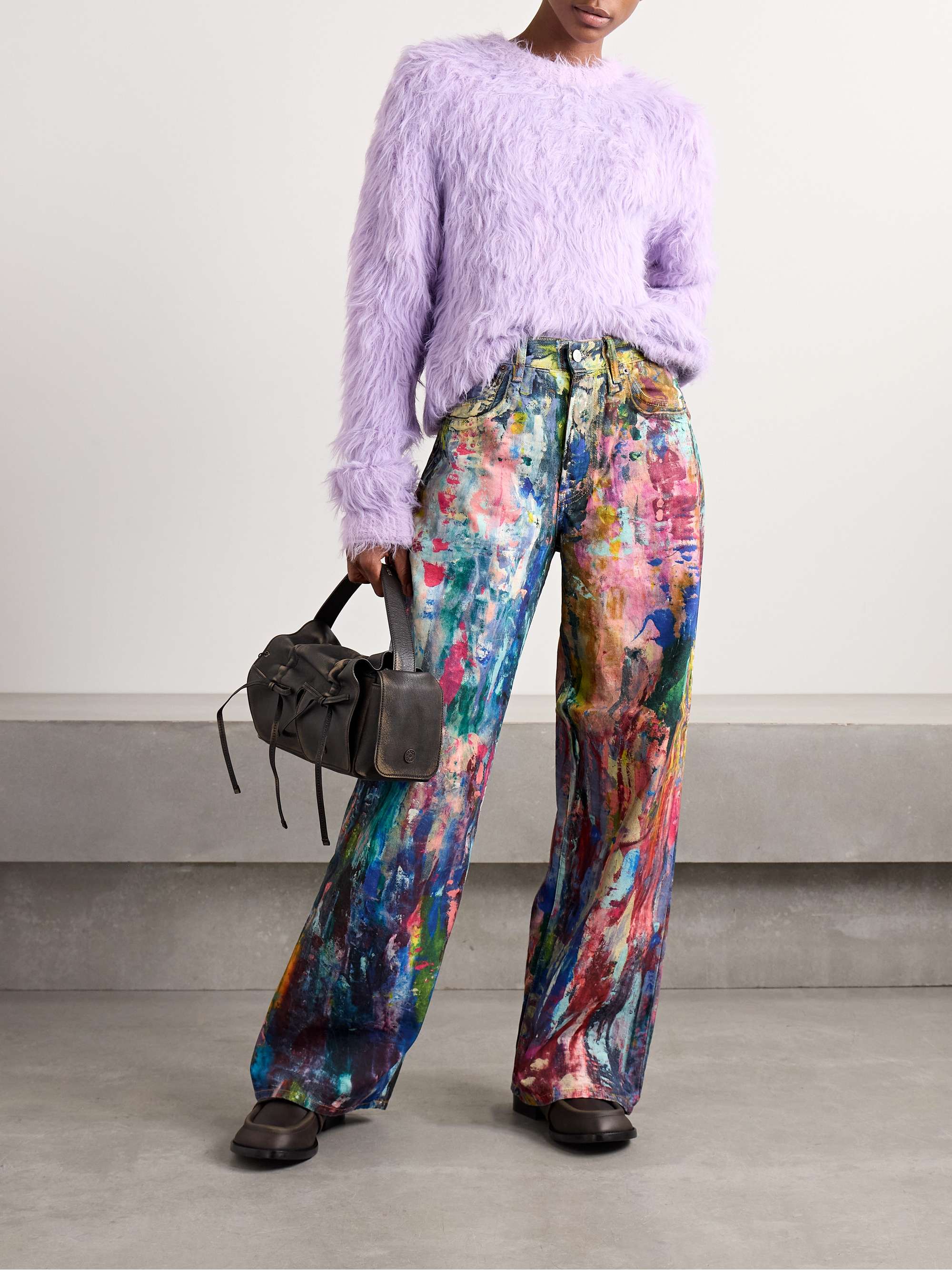 1981 printed low-rise wide-leg jeans view