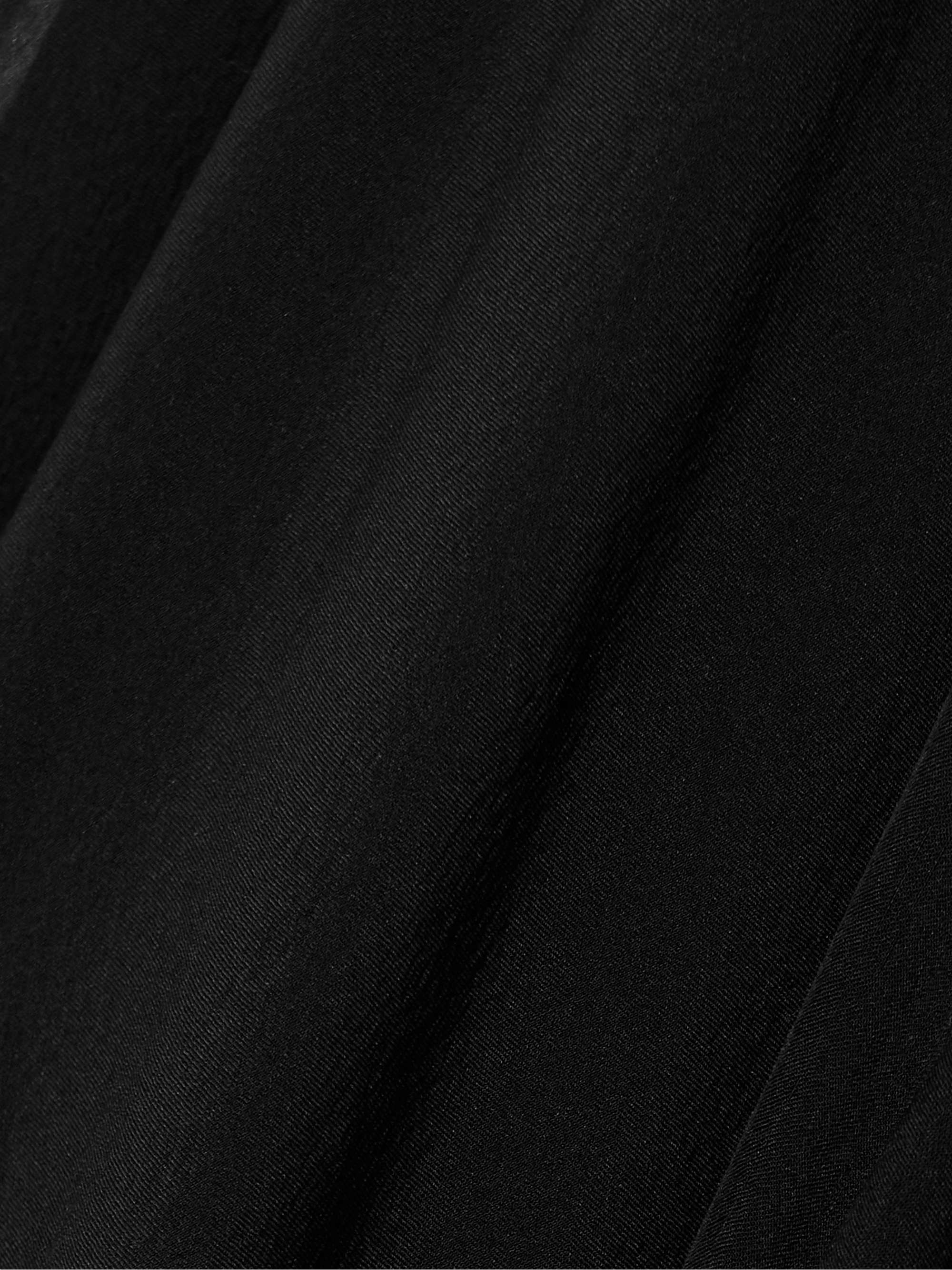 Alyse asymmetric pleated silk-chiffon skirt view