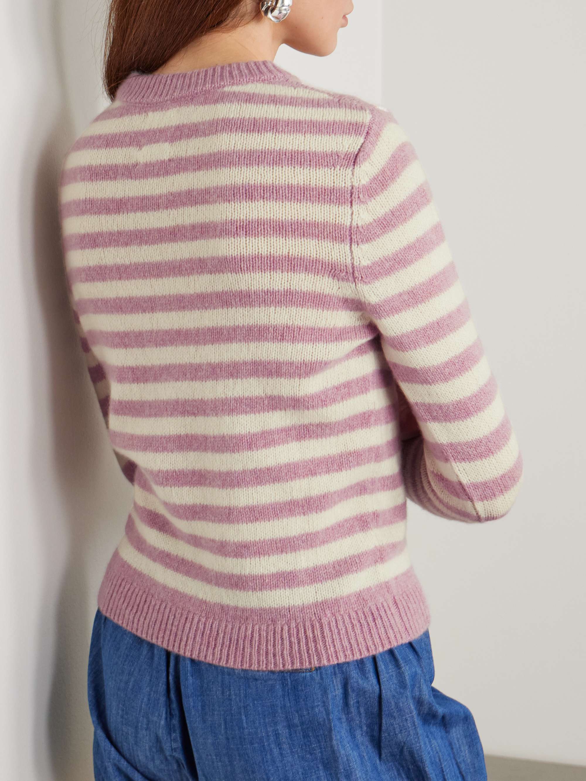 Sarra striped cashmere sweater view