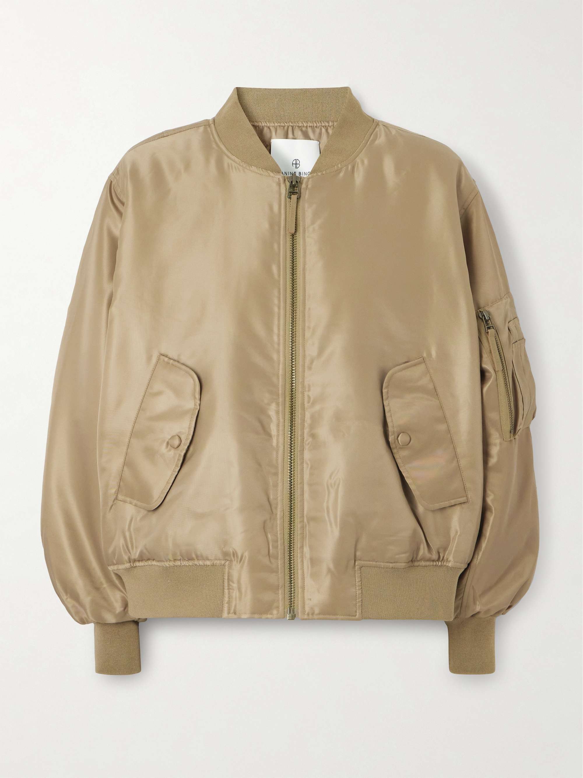 Leon shell bomber jacket view