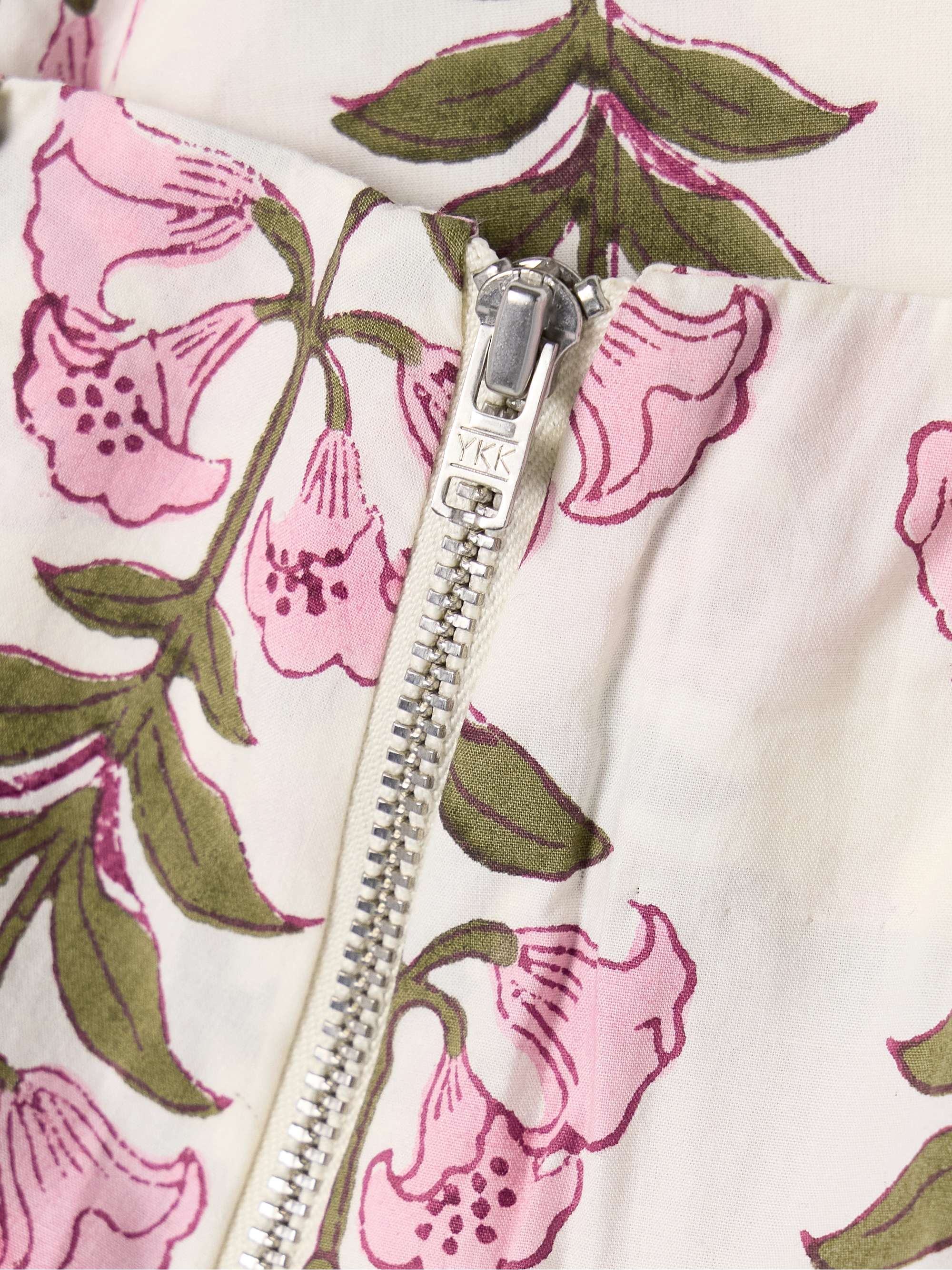 Charlie floral-print cotton flared pants view