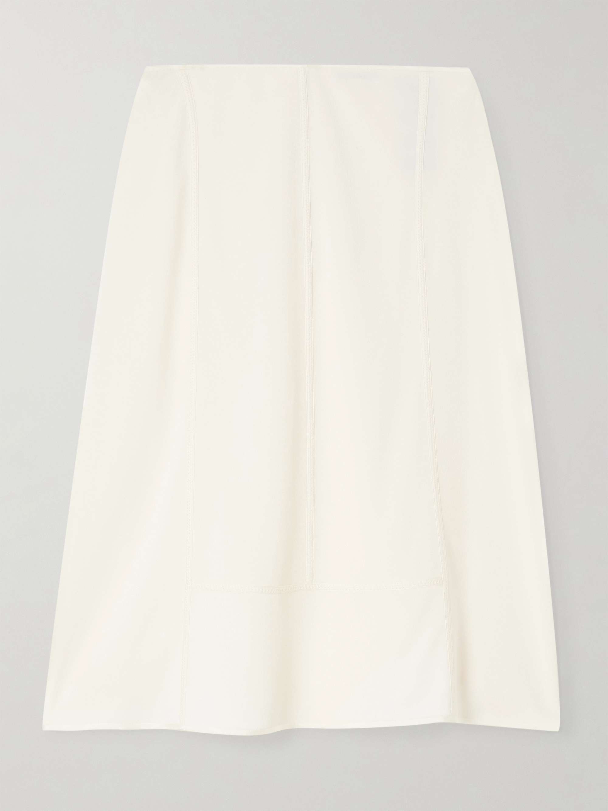 Paneled jersey midi skirt view