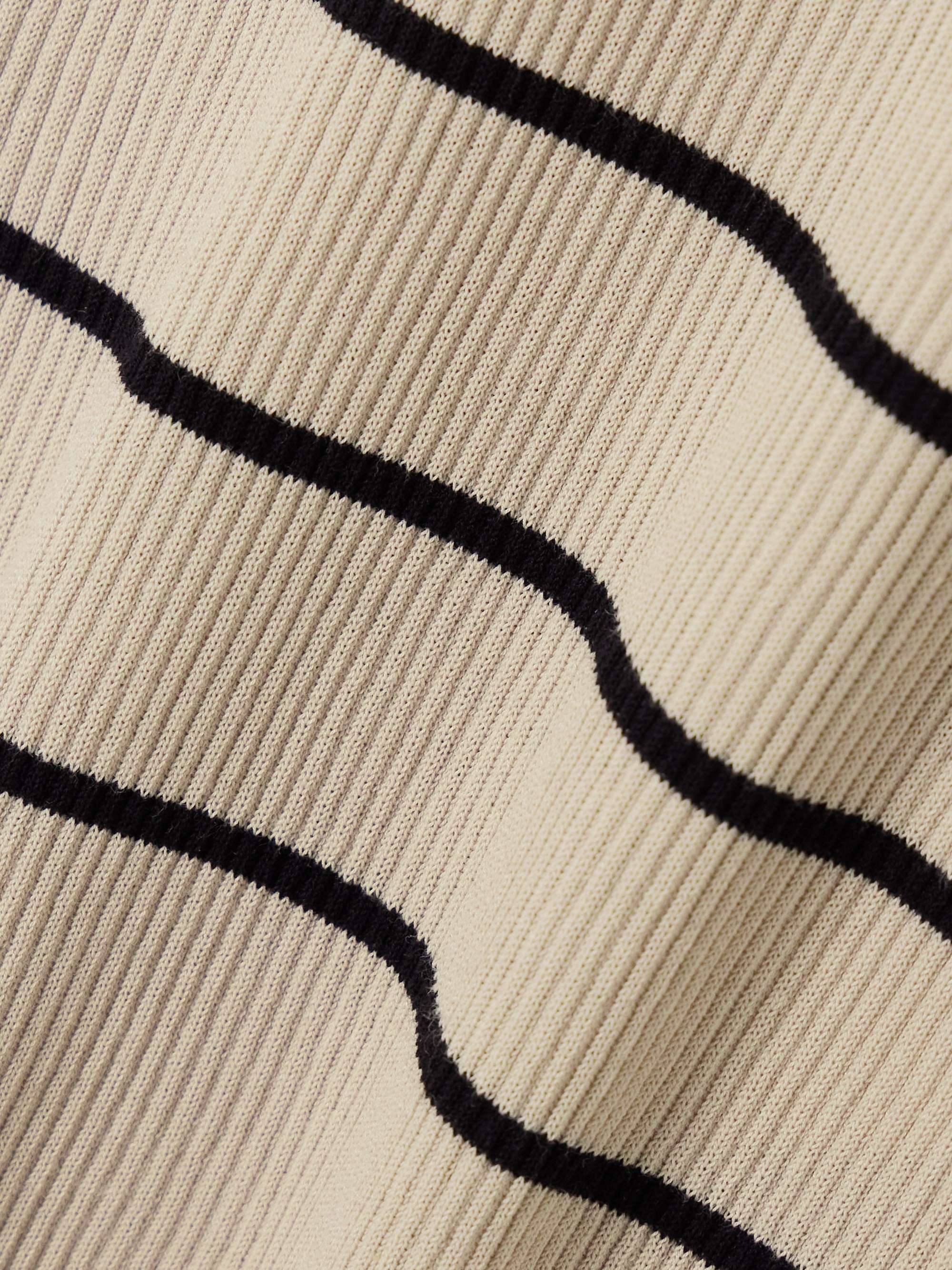 Giara striped ribbed cotton and silk-blend tank view
