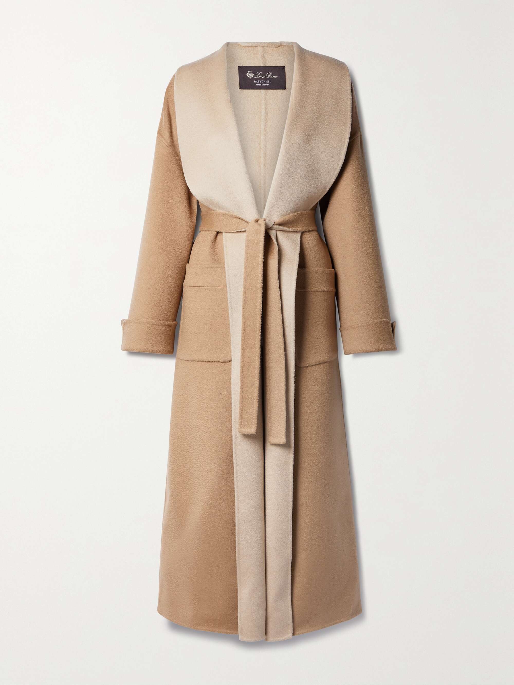 Capp Guilmar belted camel hair and wool-blend coat view