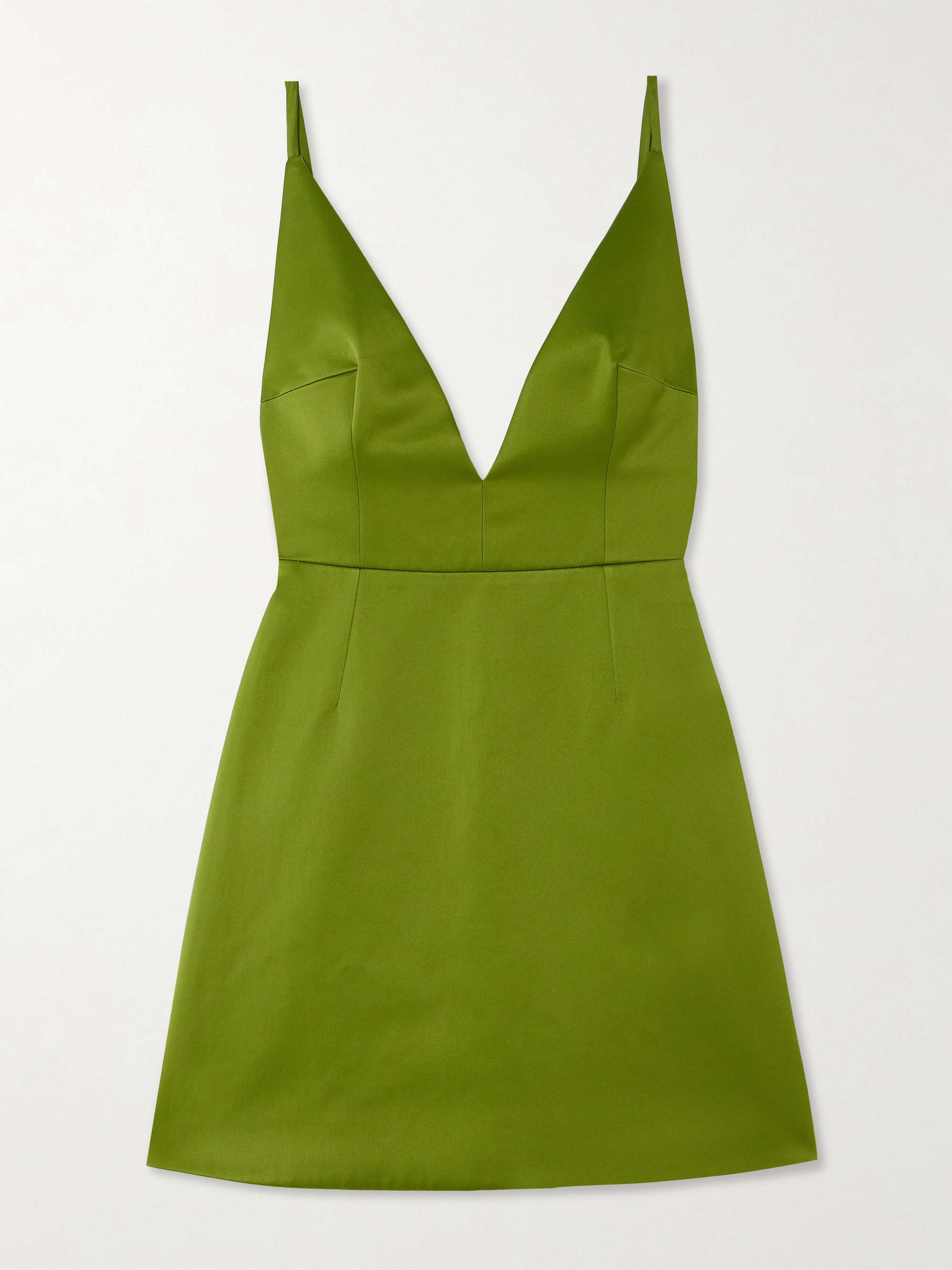 Vero open-back recycled-satin mini dress view