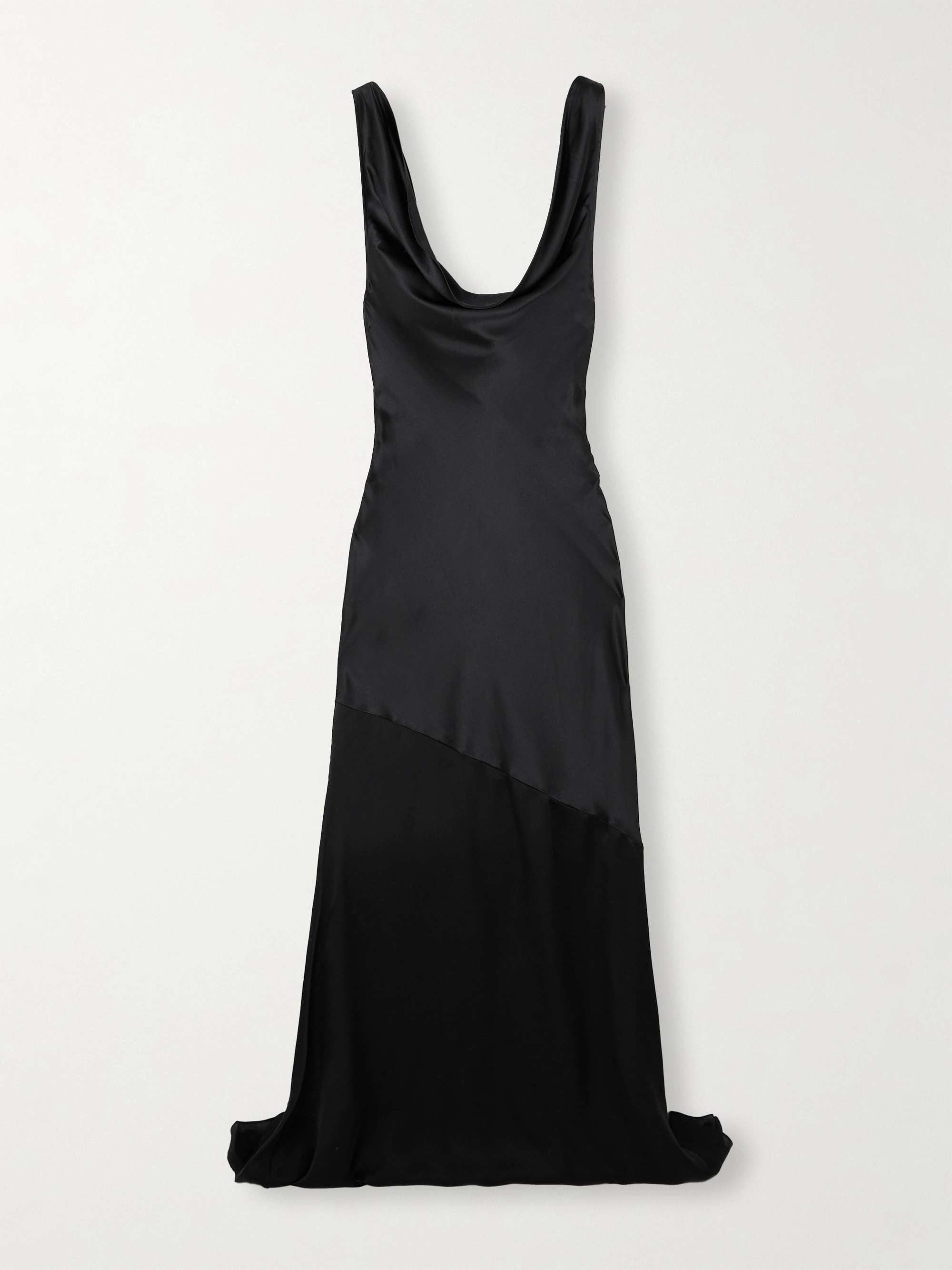 Deep Cowl silk-satin maxi dress view