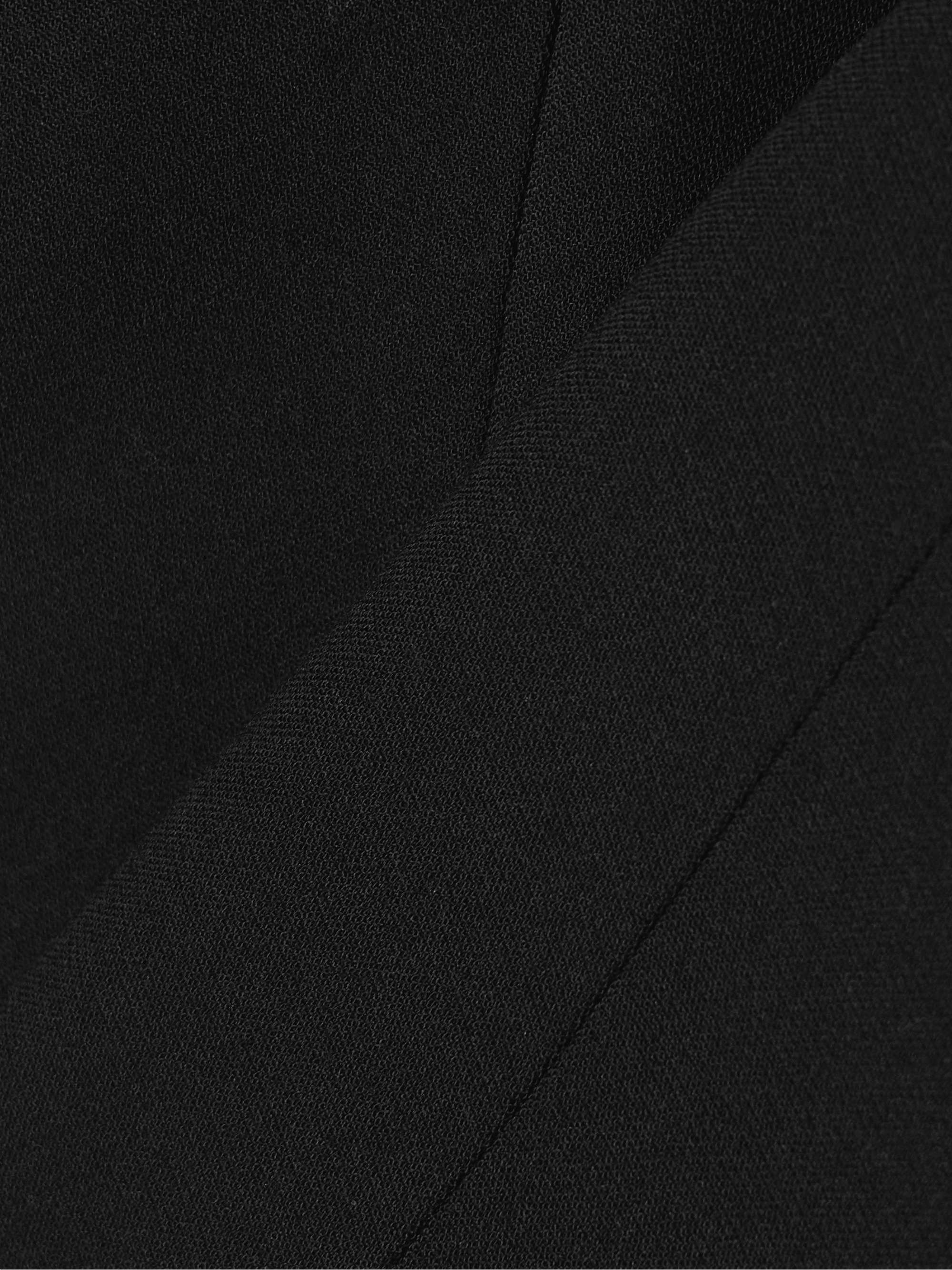 Capote cutout wool-blend and satin halterneck top view