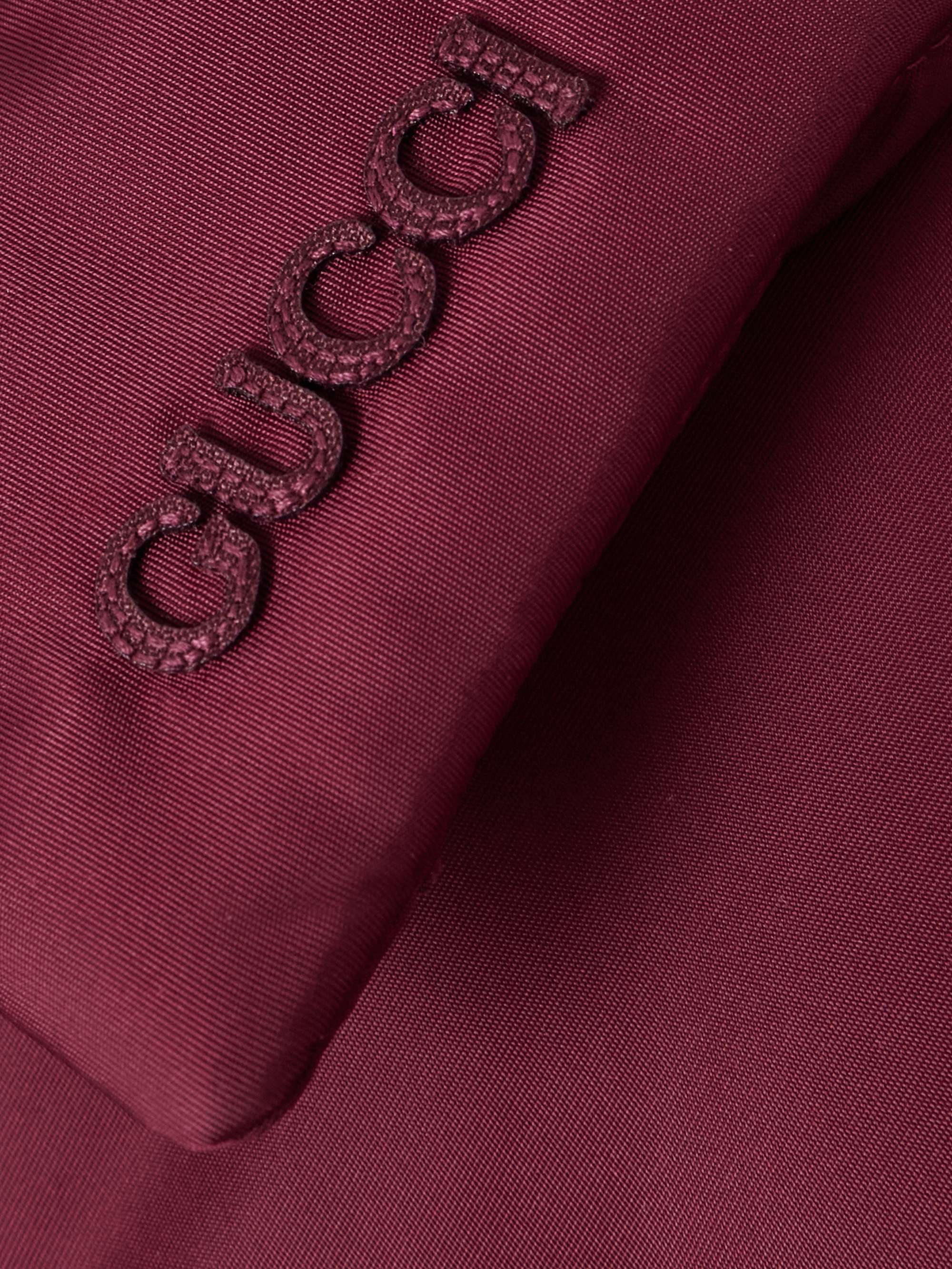 Belted appliquéd padded gabardine jacket view