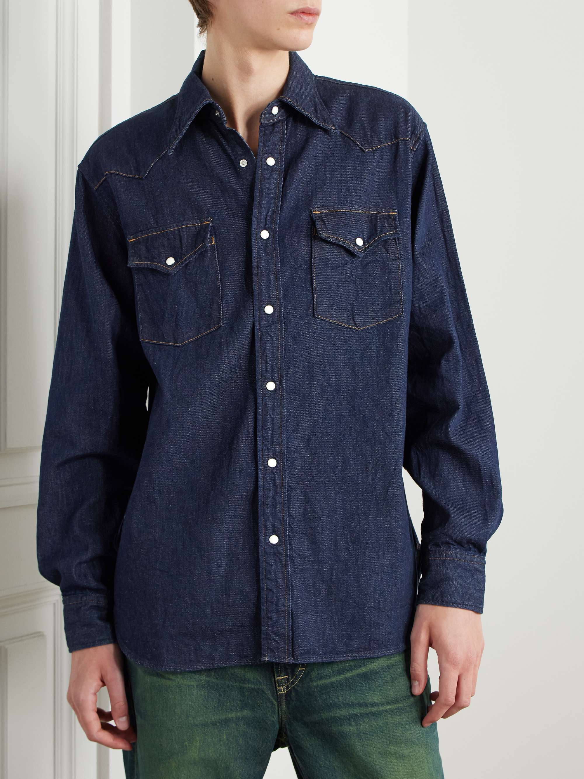 Husky Denim Western Shirt view