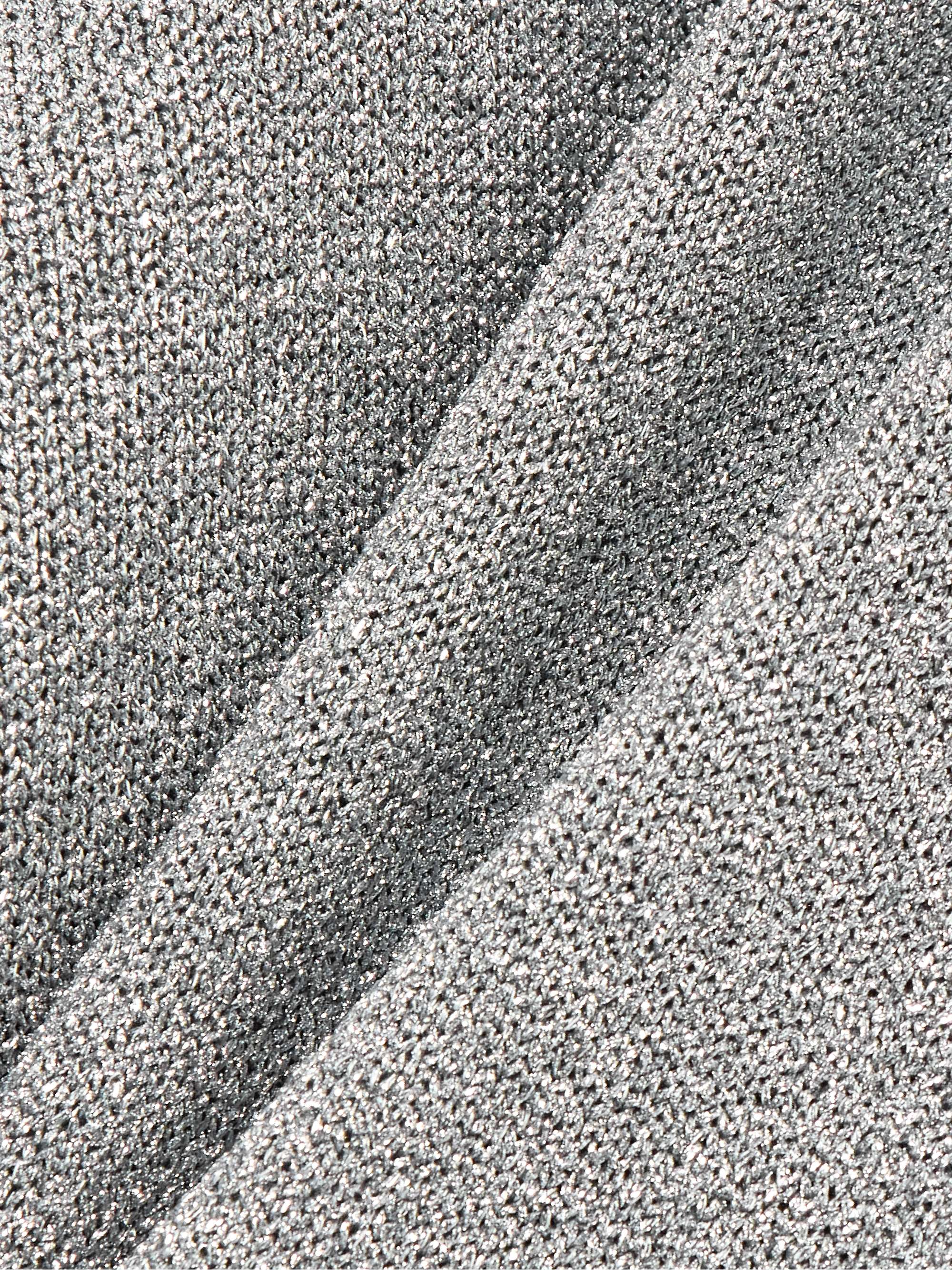 Oversized metallic knitted sweater view