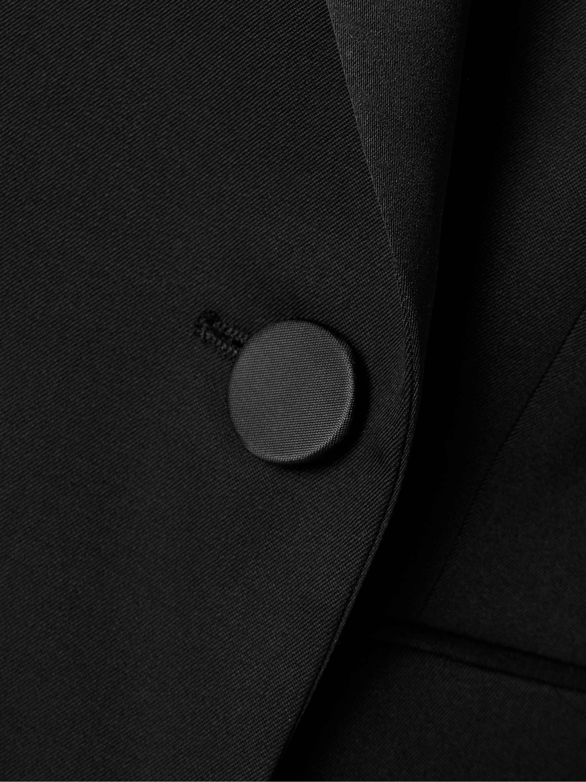 Natalia double-breasted wool-twill blazer view