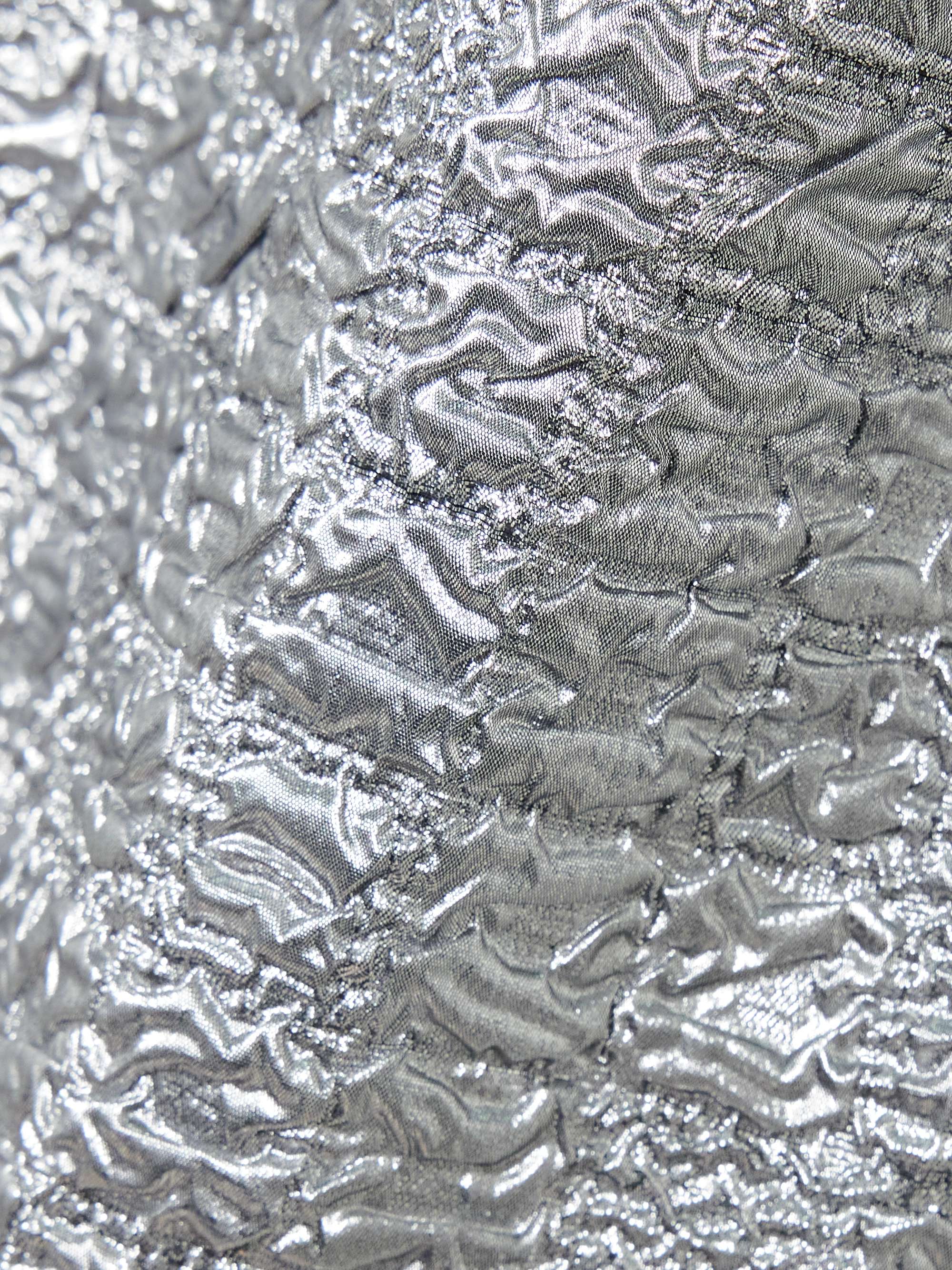 Leila strapless metallic cloqué midi dress view