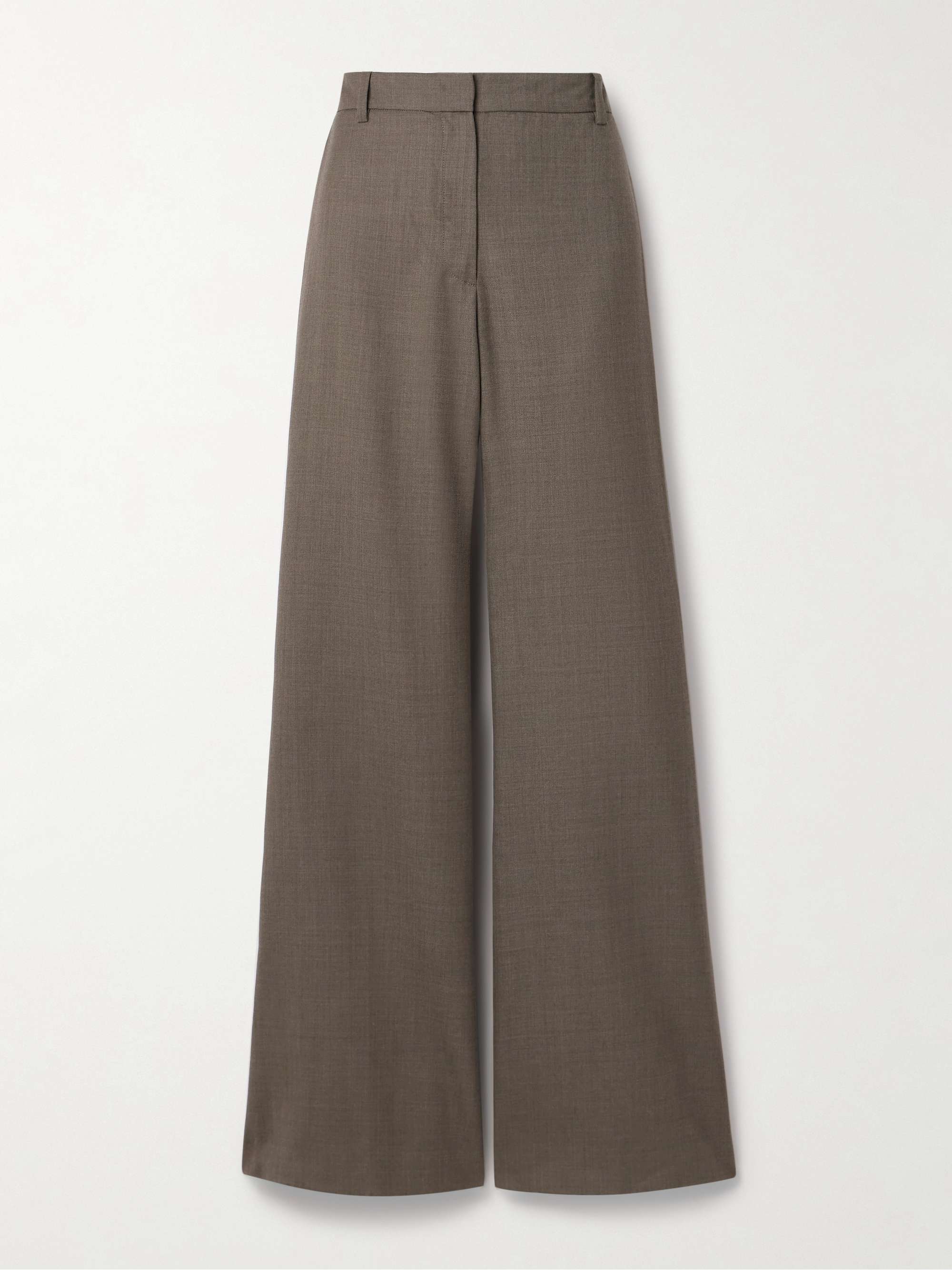 Effy wool-twill wide-leg pants view