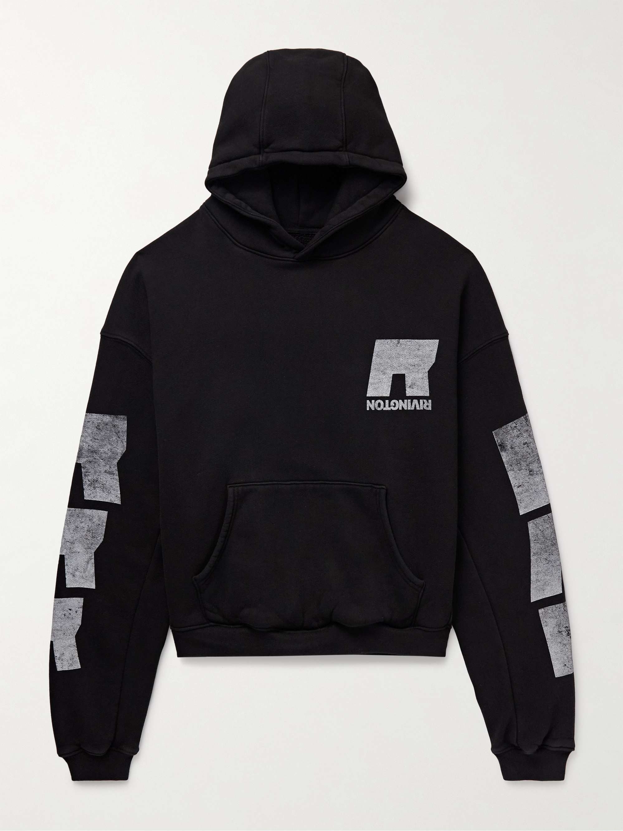 Heritage CVA Logo-Print Cotton-Jersey Hoodie view