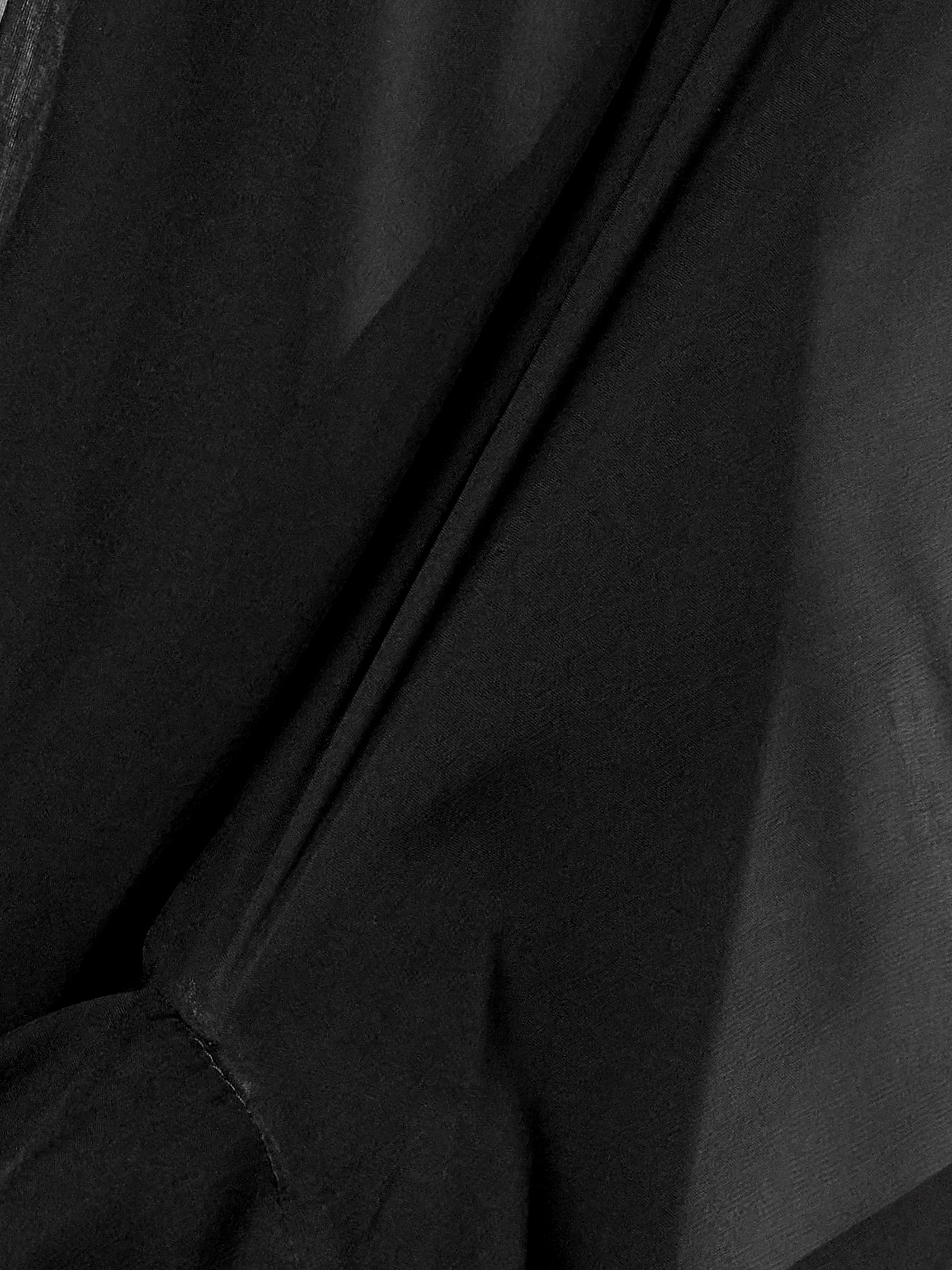 Asymmetric silk-chiffon jacket view