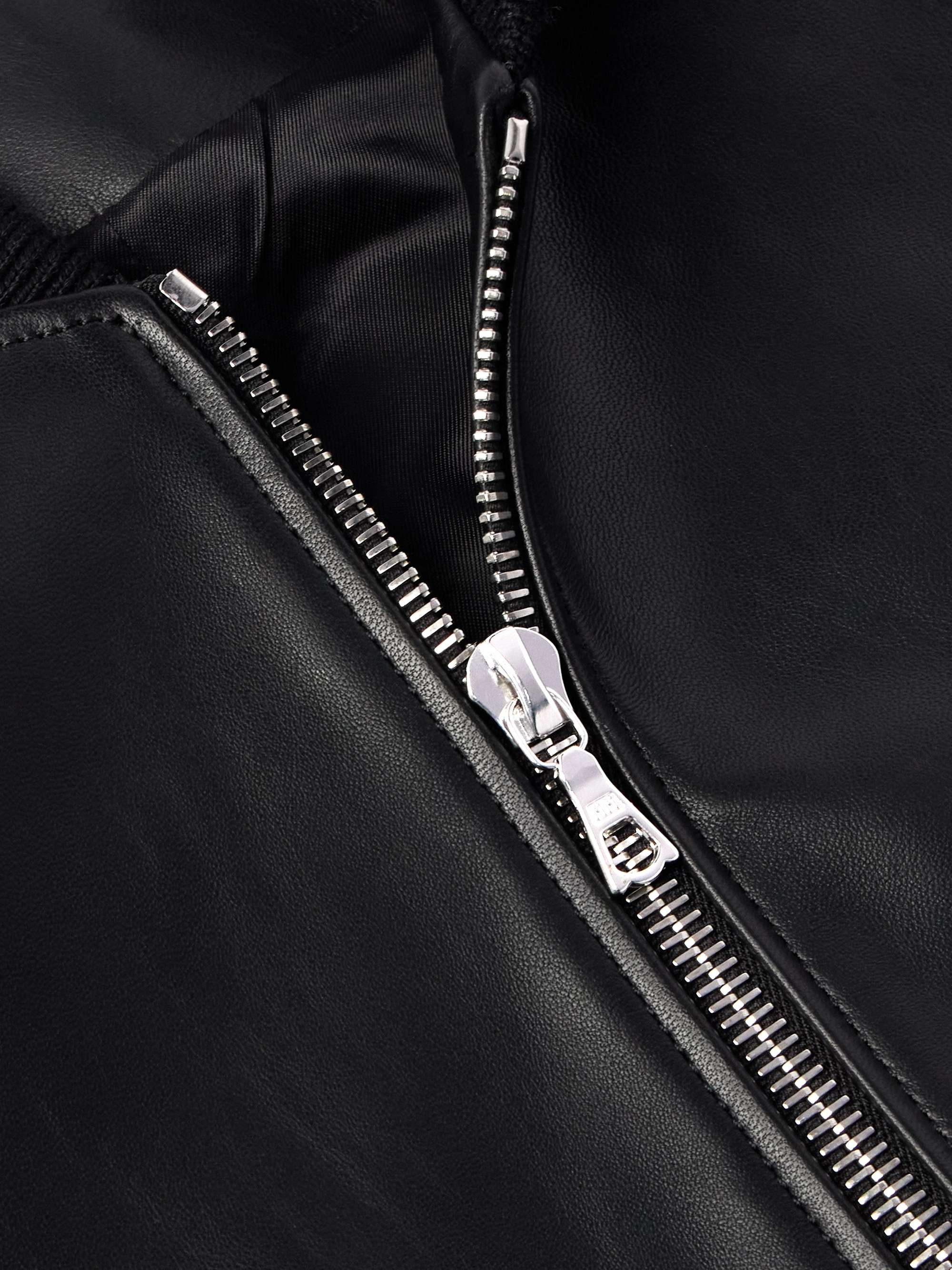 Cesar Leather Bomber Jacket view